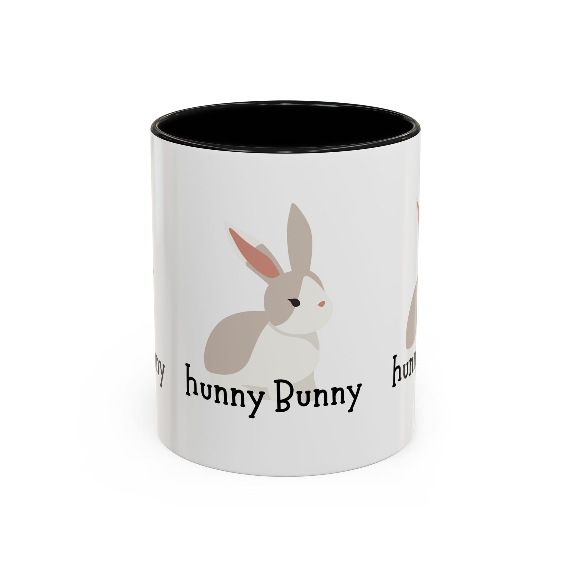 Adorable Bunny Coffee Mug with 'hunny Bunny' Design