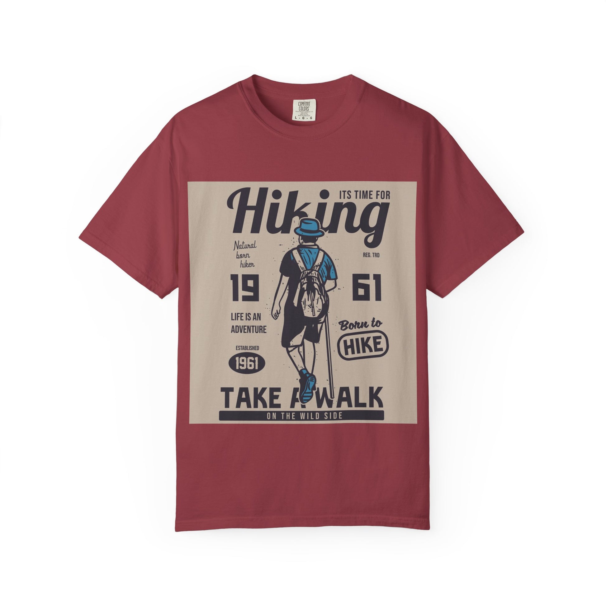 Adventure Awaits Hiking T-shirt, Unisex Outdoor Tee, Gift for Hikers