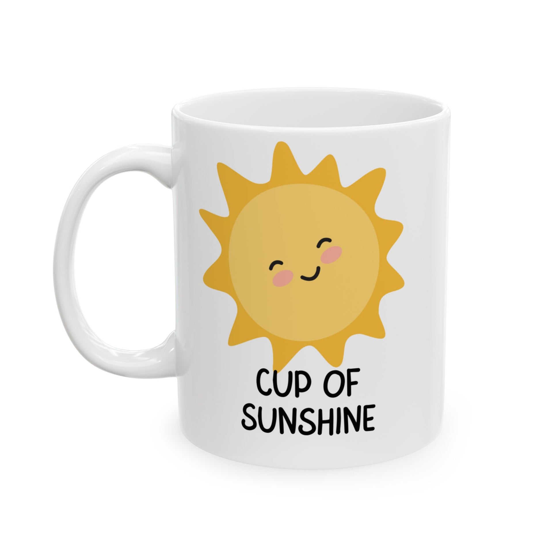 Sunny Vibes Ceramic Mug - Cute Sun Design for Coffee Lovers