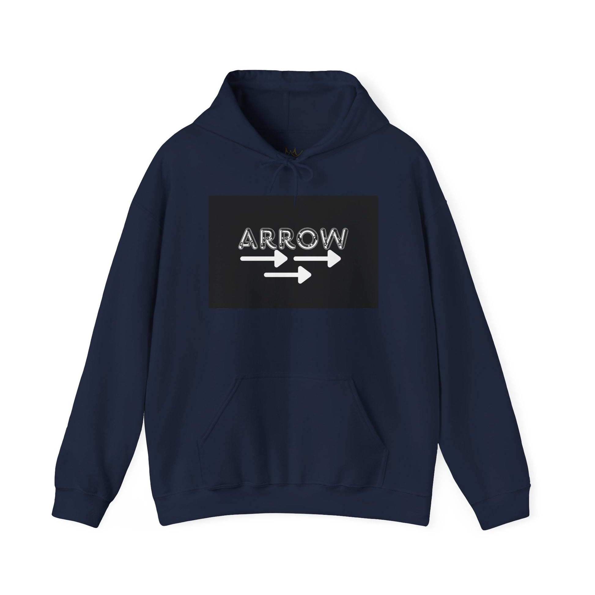 Arrow Design Unisex Hoodie, Cozy Casual Sweatshirt, Perfect Gift for Friends