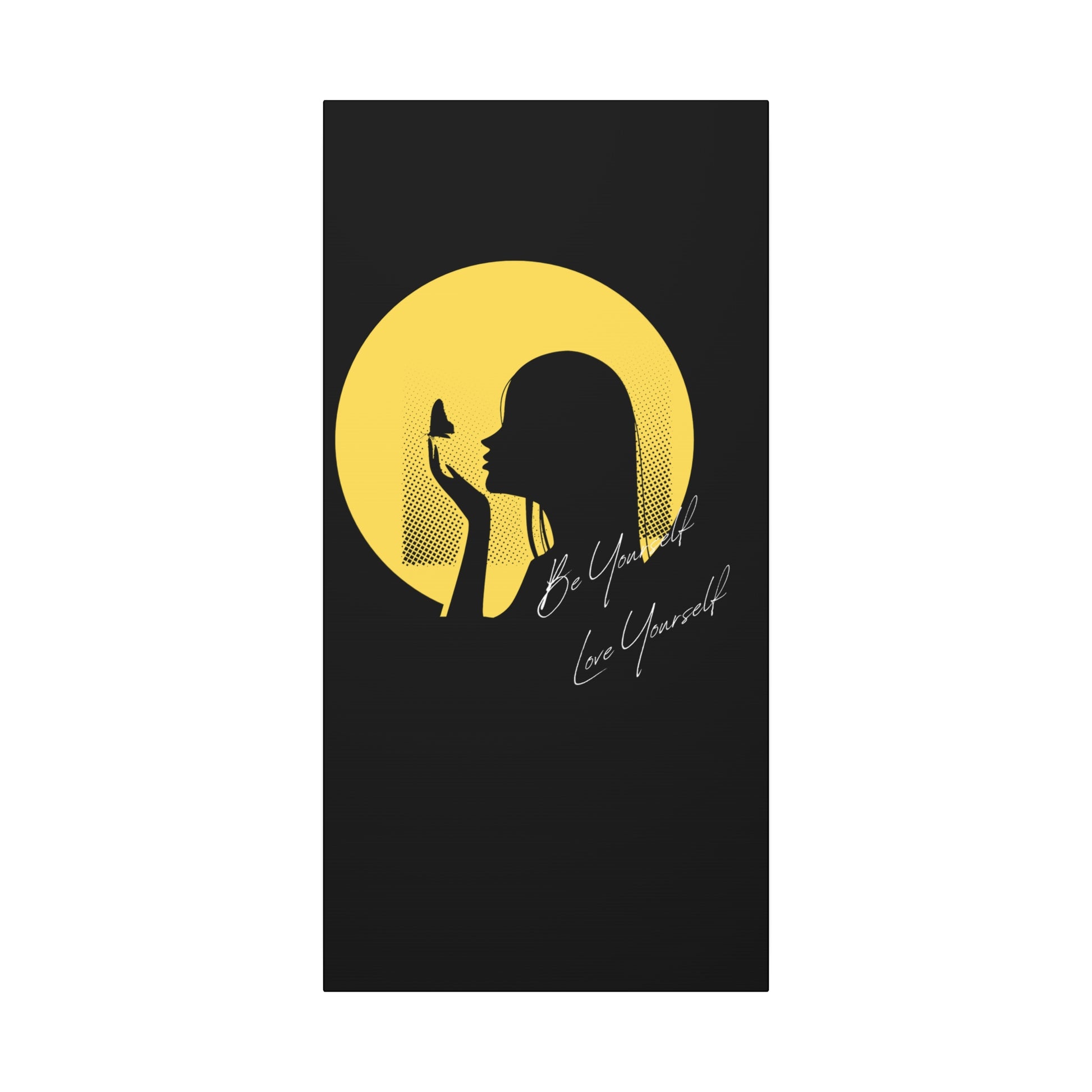 Inspirational Canvas Art, Self-Love Decor, Motivational Wall Art, Butterfly Print