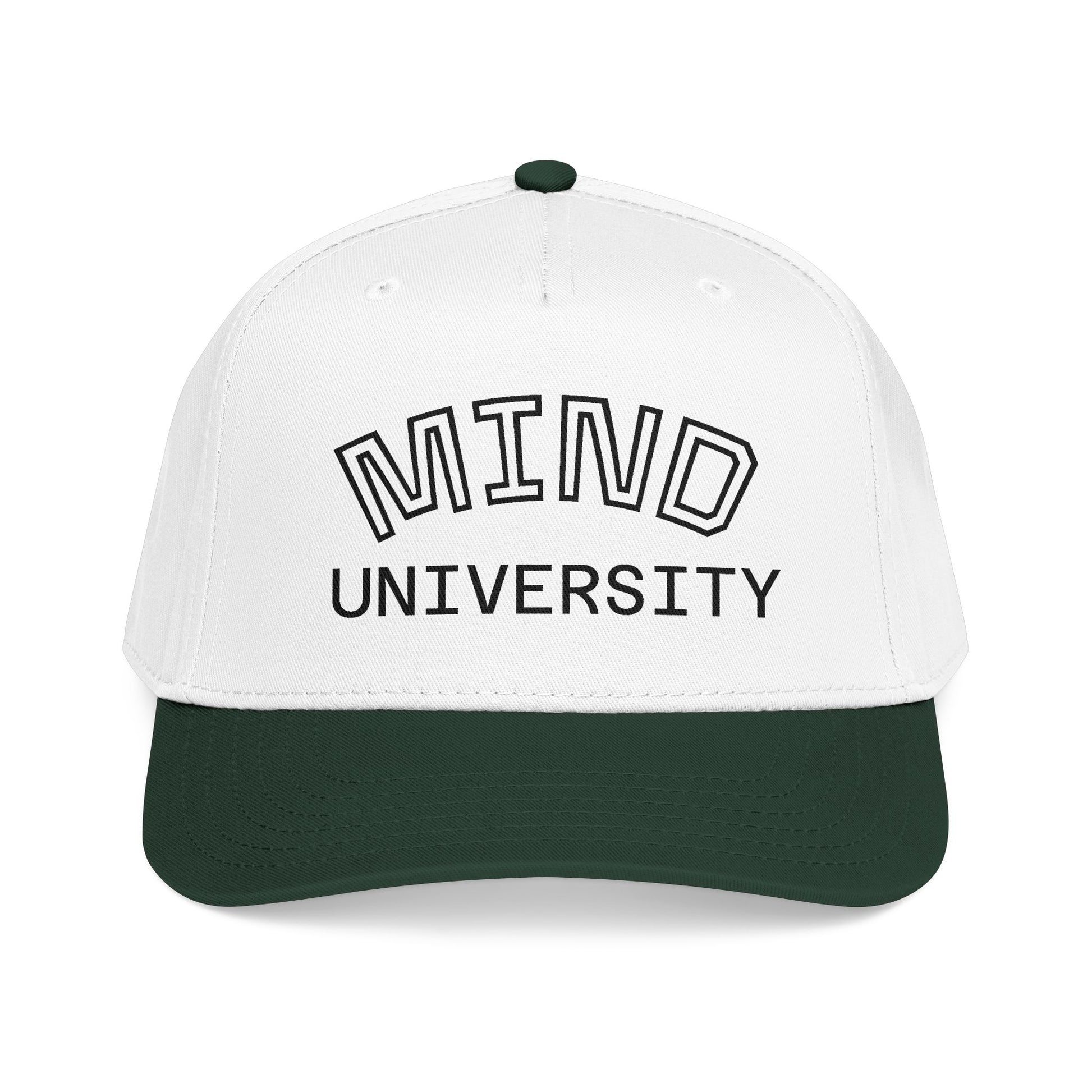 Mind University Baseball Cap — Two-Tone Embroidered College-Style Hat