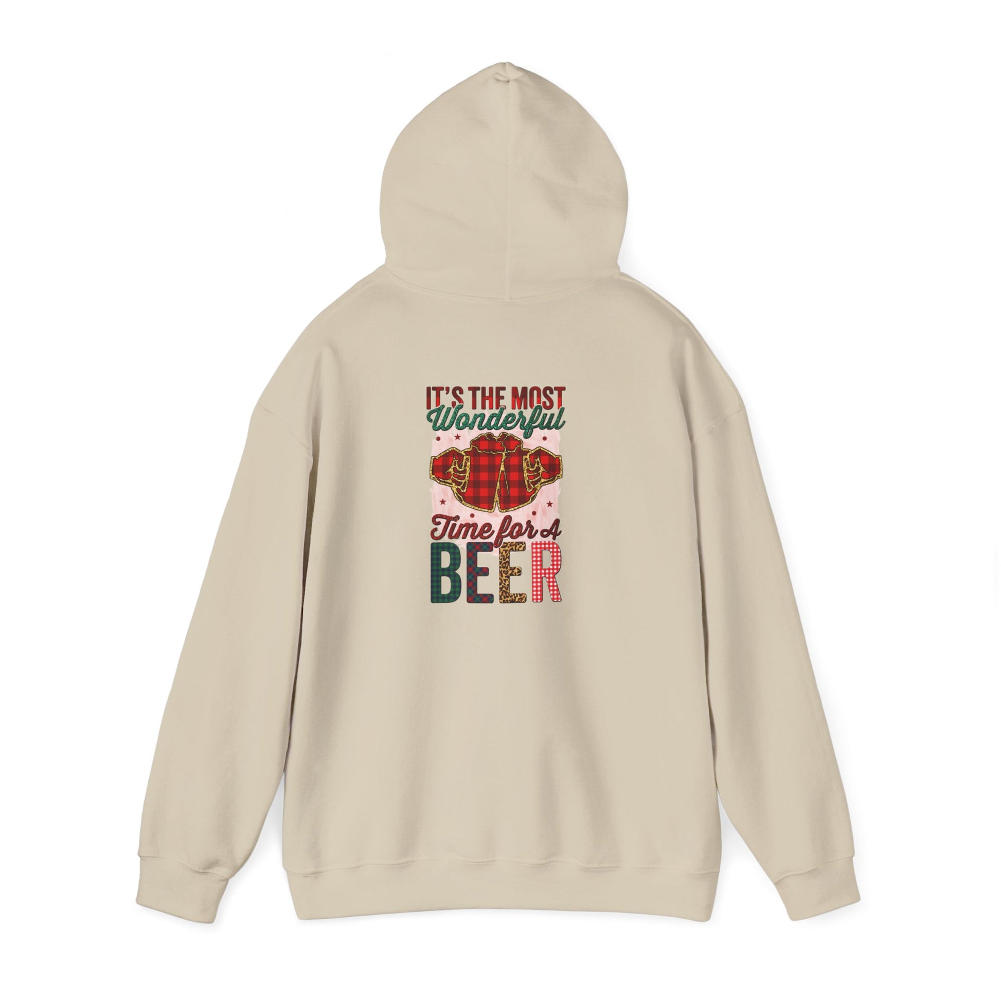Holiday Inspirational Hoodie: 'Be Good, It's Time for Beer'