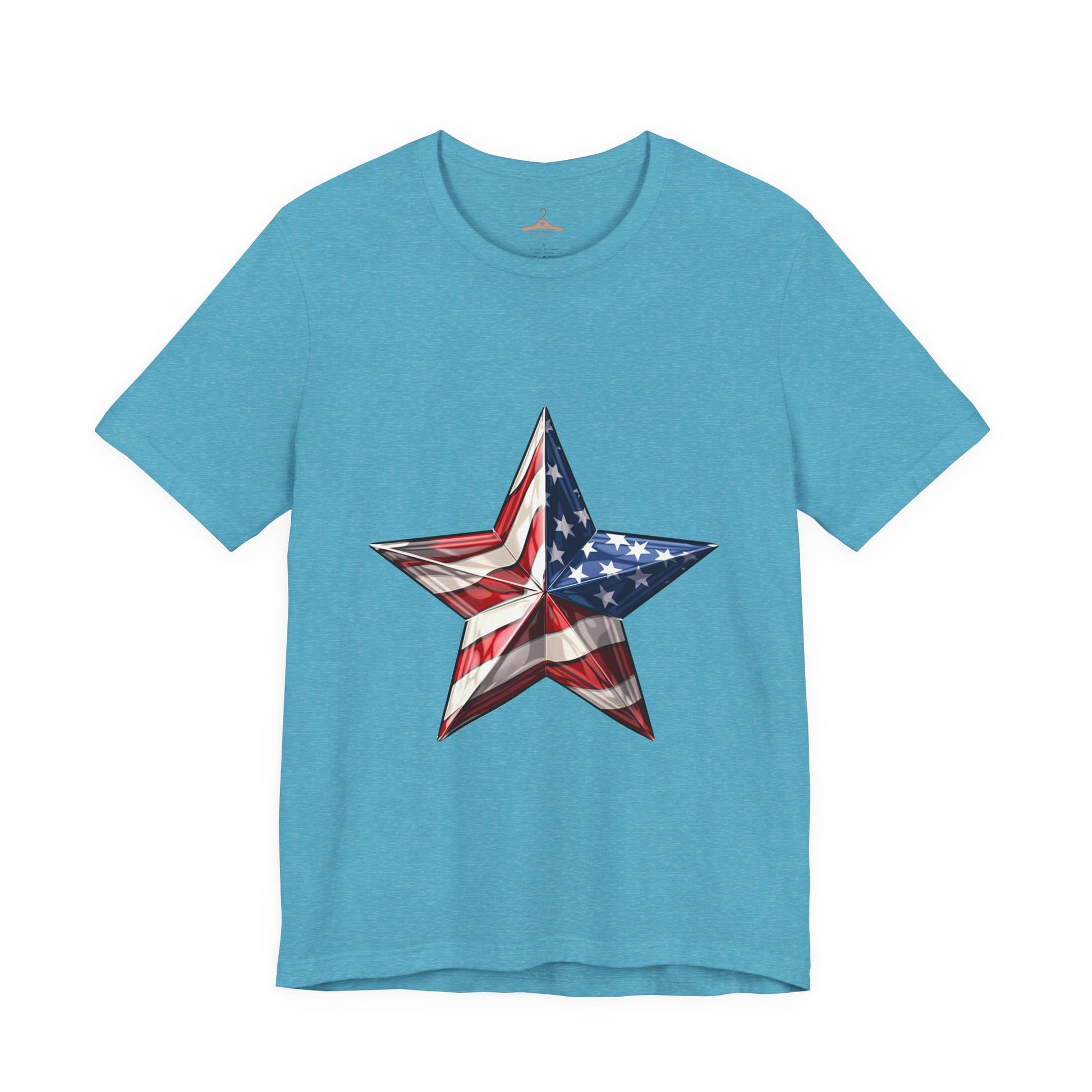 American Flag Star T-Shirt — Patriotic USA Graphic Tee