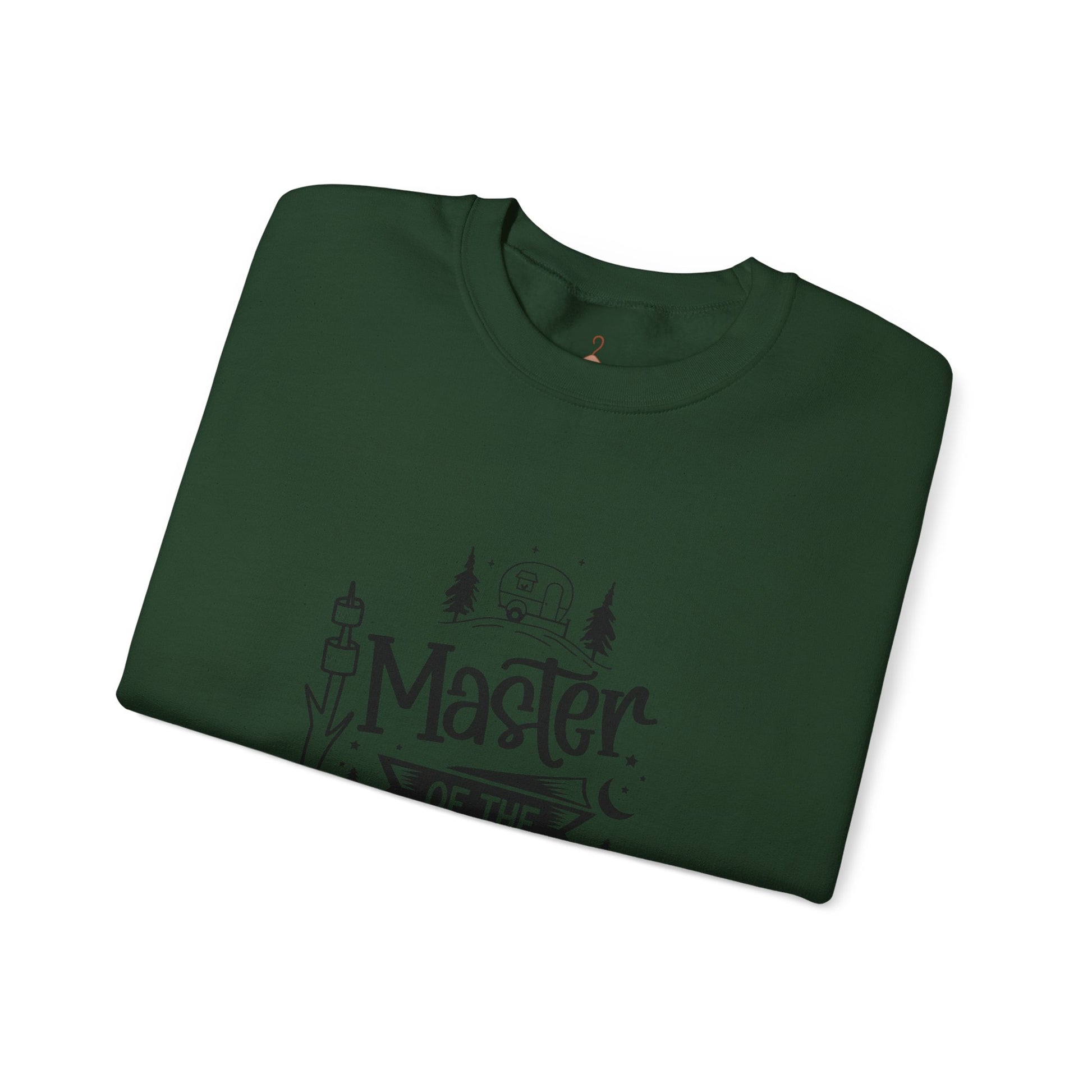 Camp Site Crewneck Sweatshirt — Outdoor Camping Graphic