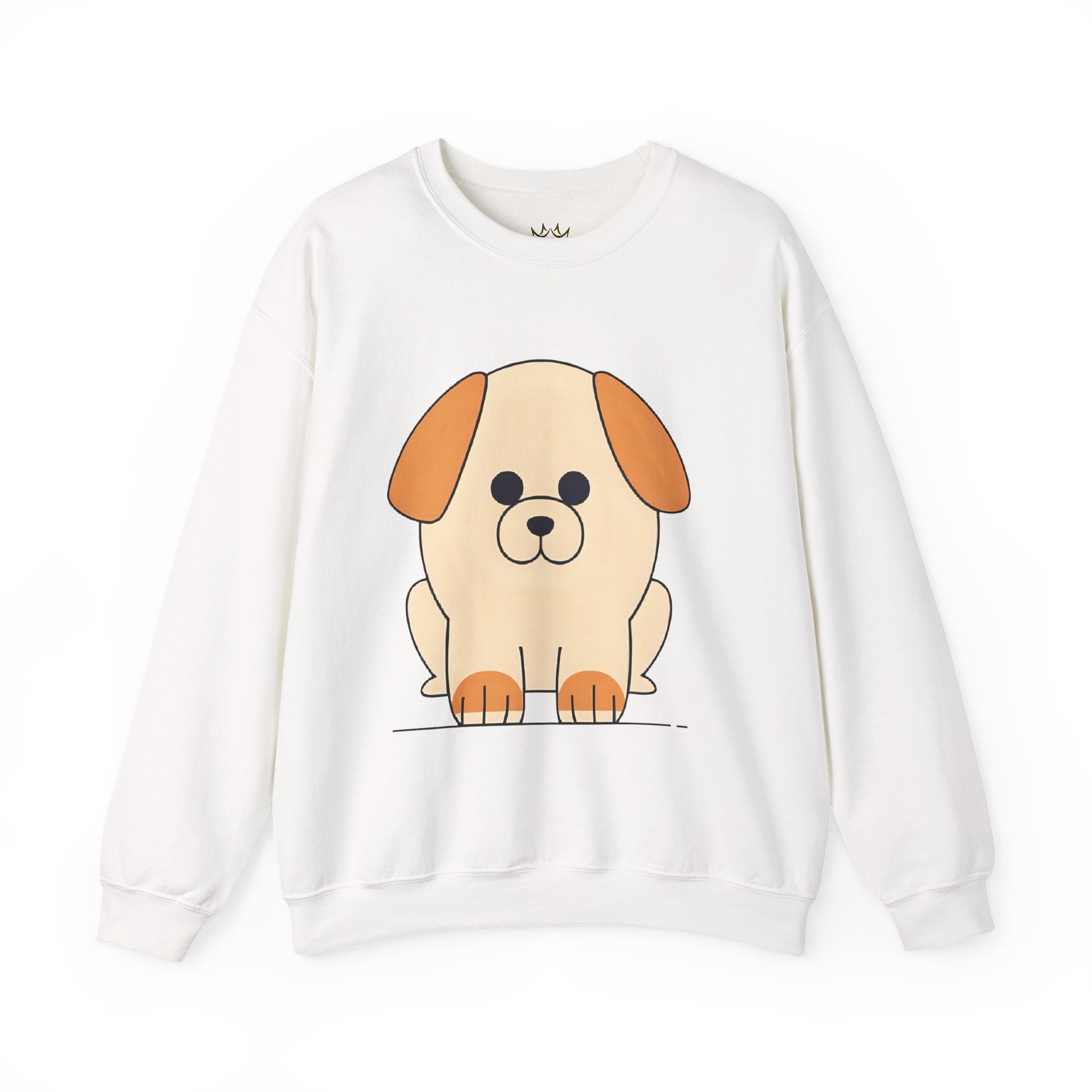 Cute Dog Illustration Crewneck Sweatshirt | Cozy, Casual Style for Dog Lovers