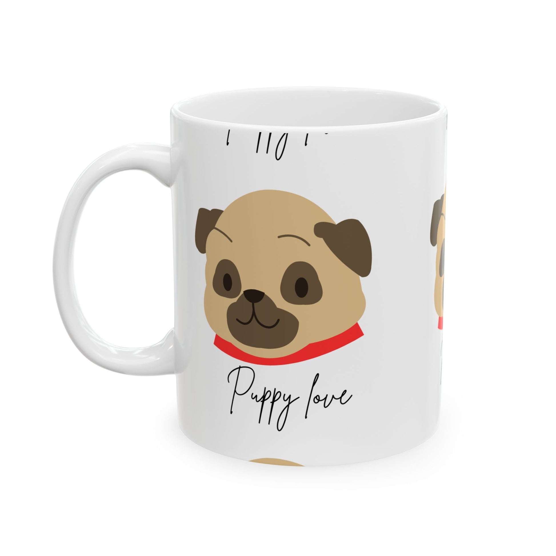 Puppy Love Ceramic Mug - Adorable Dog Coffee Cup