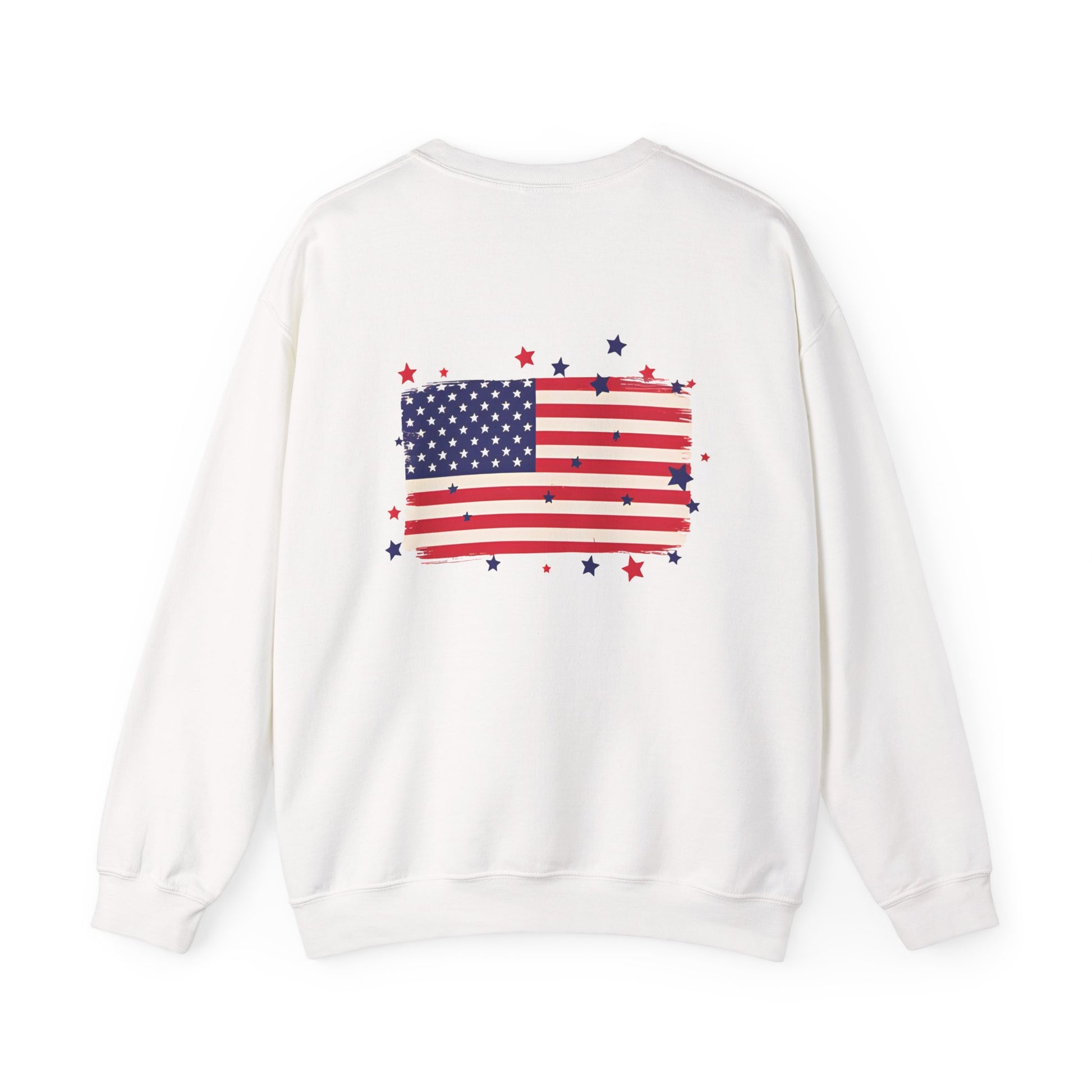 Patriotic American Flag Crewneck Sweatshirt