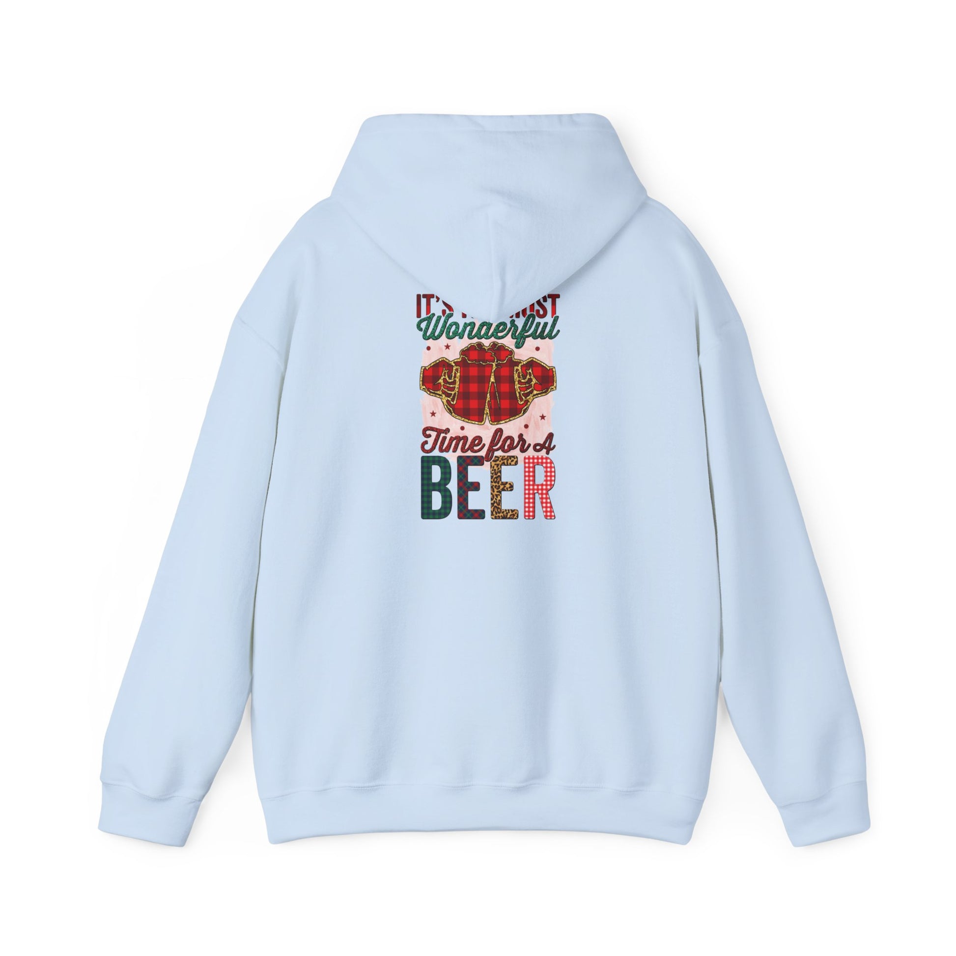 Beer Time Christmas Hoodie – Holiday Santa Beer Graphic Sweatshirt