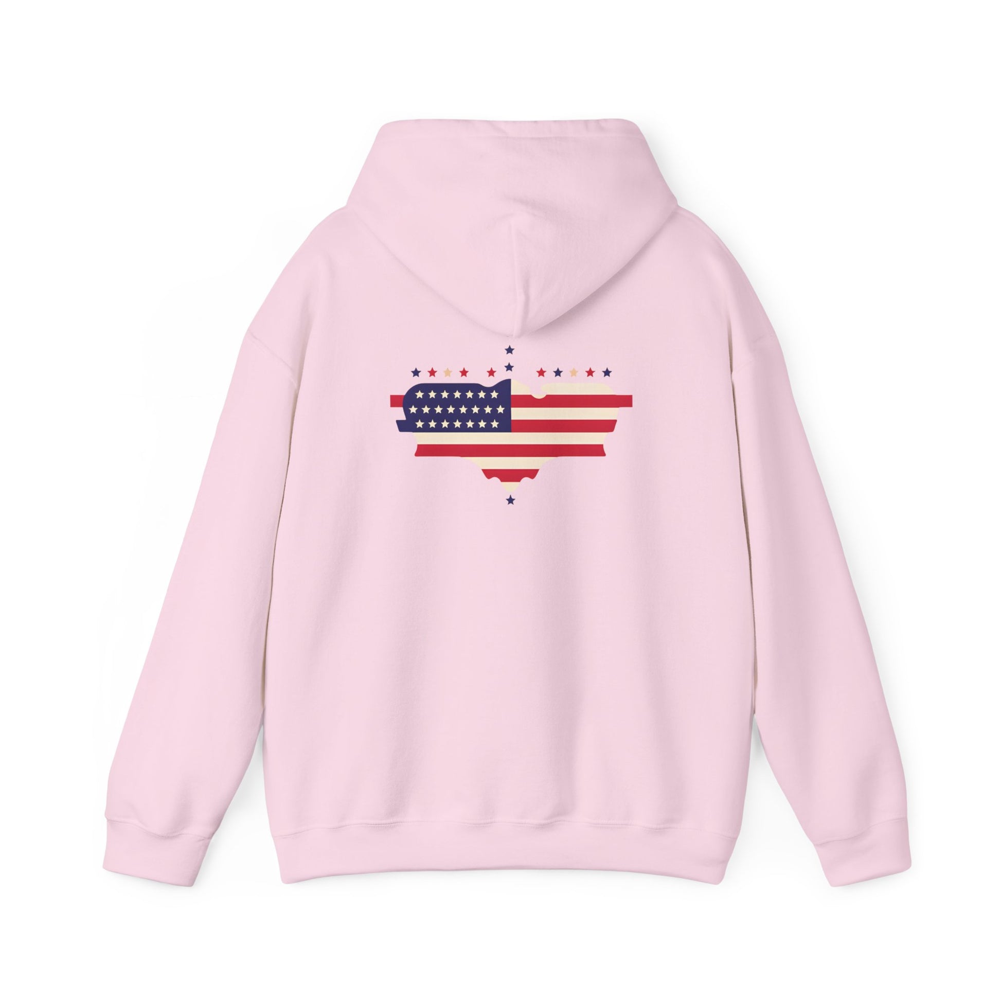 Patriotic Heart Hooded Sweatshirt