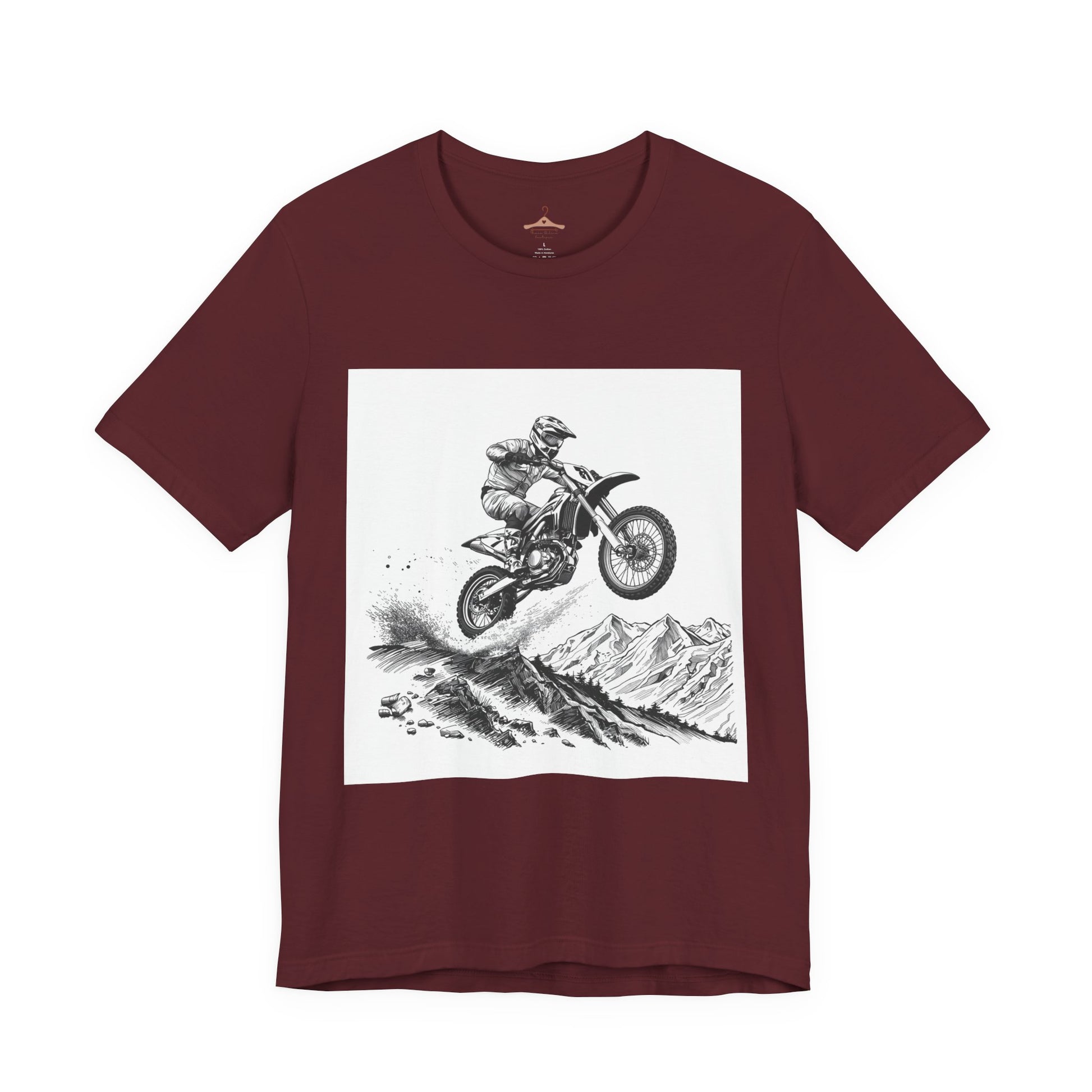 Motocross Jump Tee — Dirt Bike Rider Mountain Graphic T-Shirt