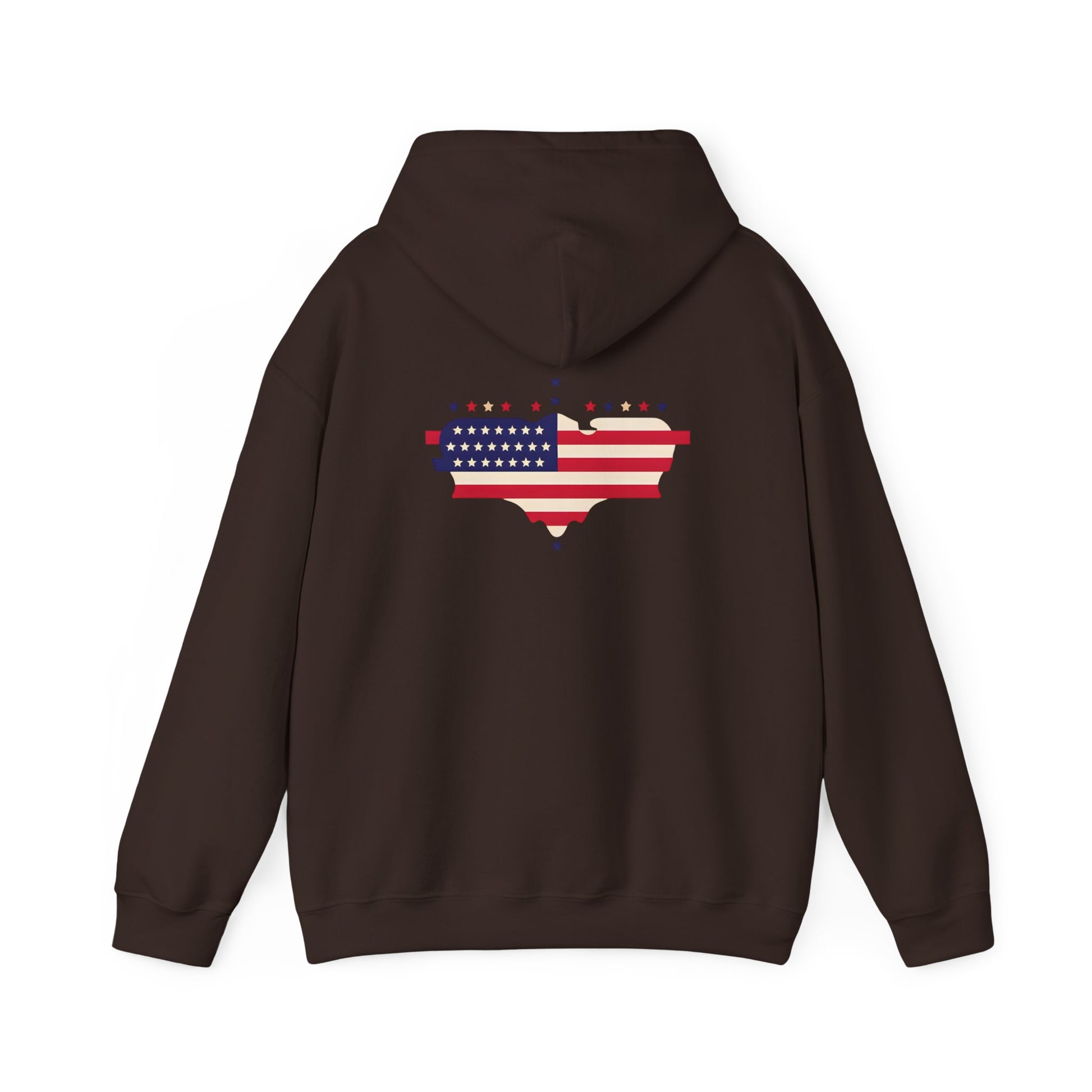 Patriotic Heart Hooded Sweatshirt