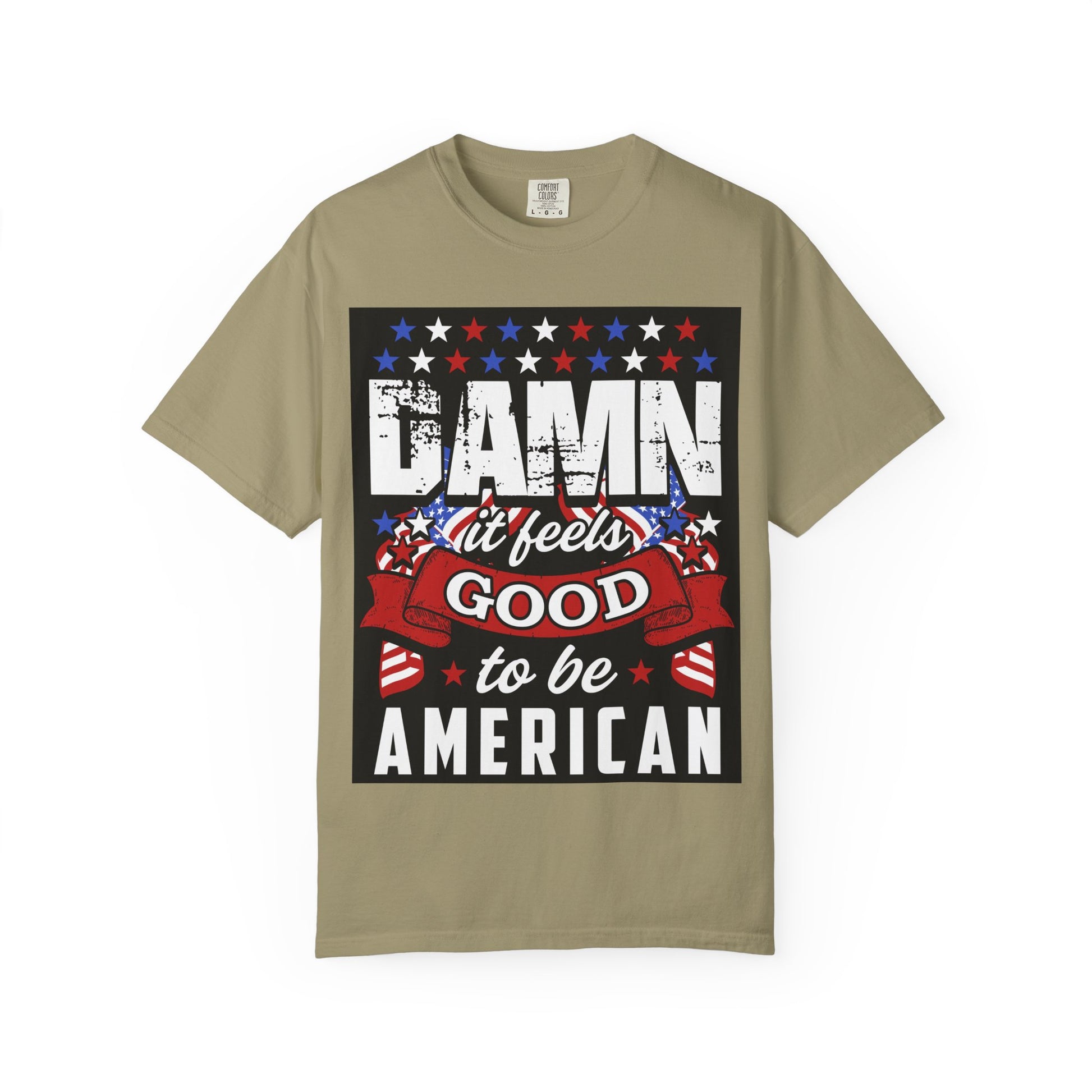 Patriotic Unisex T-Shirt: "Damn It Feels Good to Be American" - Perfect for Independence Day