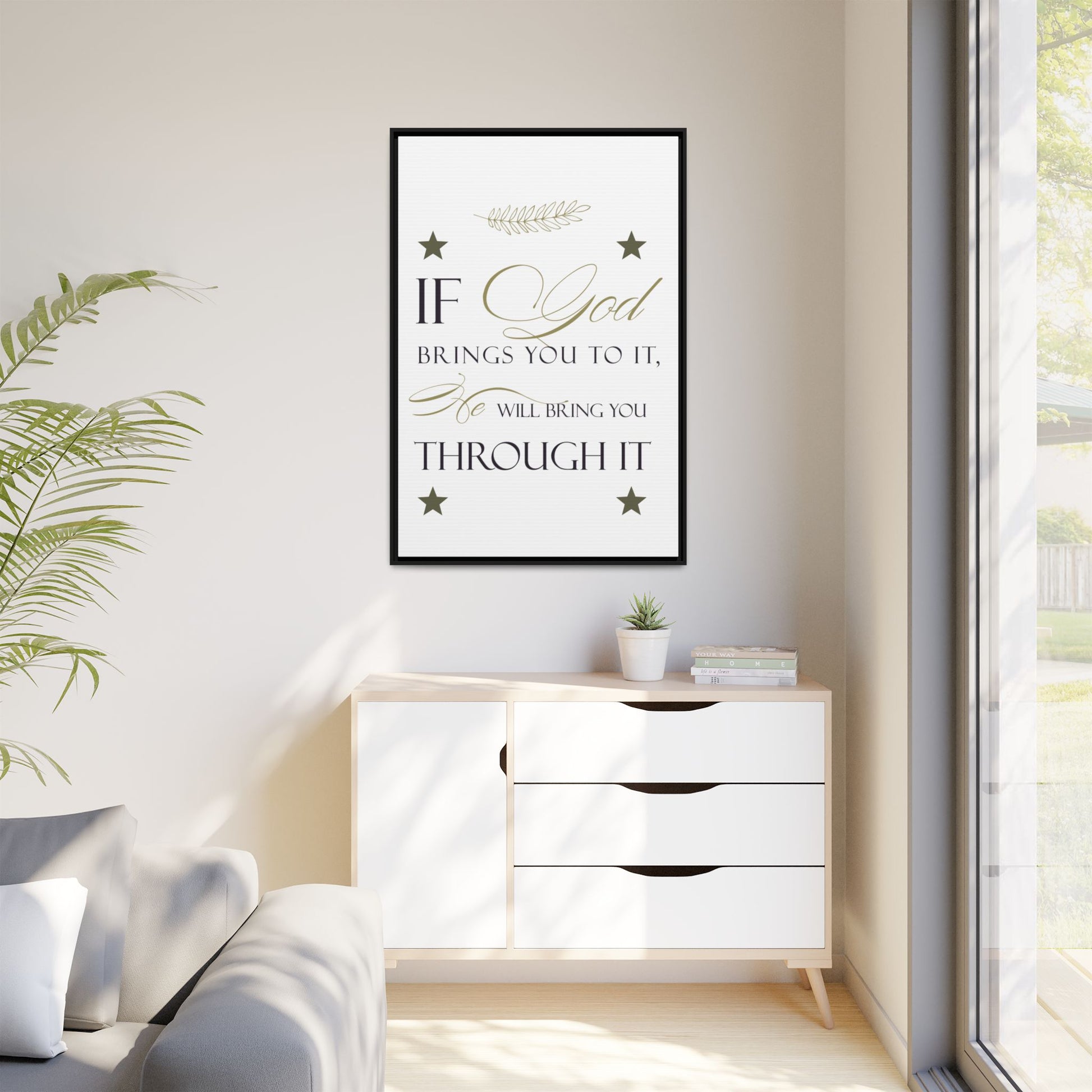 Inspirational Wall Art, Motivational Print, Home Decor, Faith-Based Gift, God Quote Poster