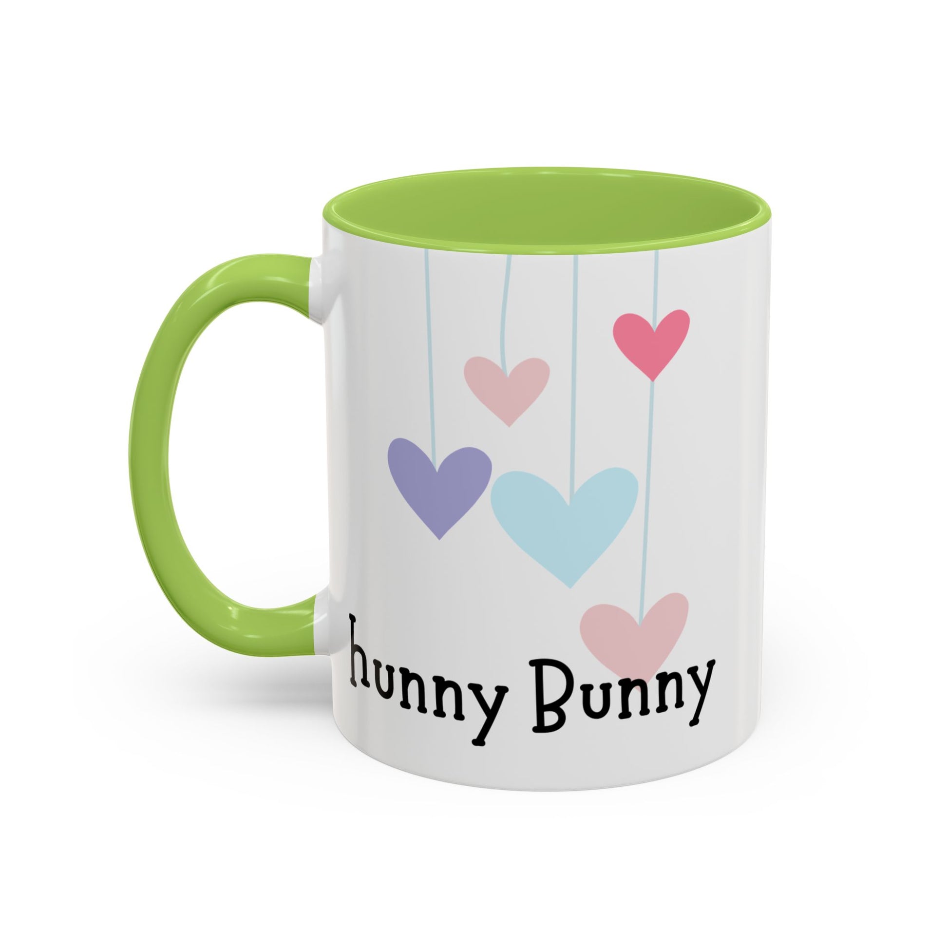 Cute Heart Hanging Accent Coffee Mug for Bunny Lovers