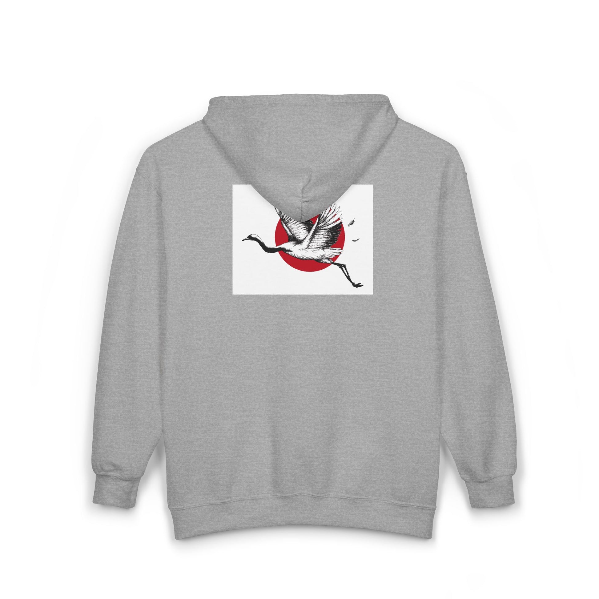 Unisex Hooded Sweatshirt with Floral Design | Cozy Zip-Up Hoodie for Nature Lovers