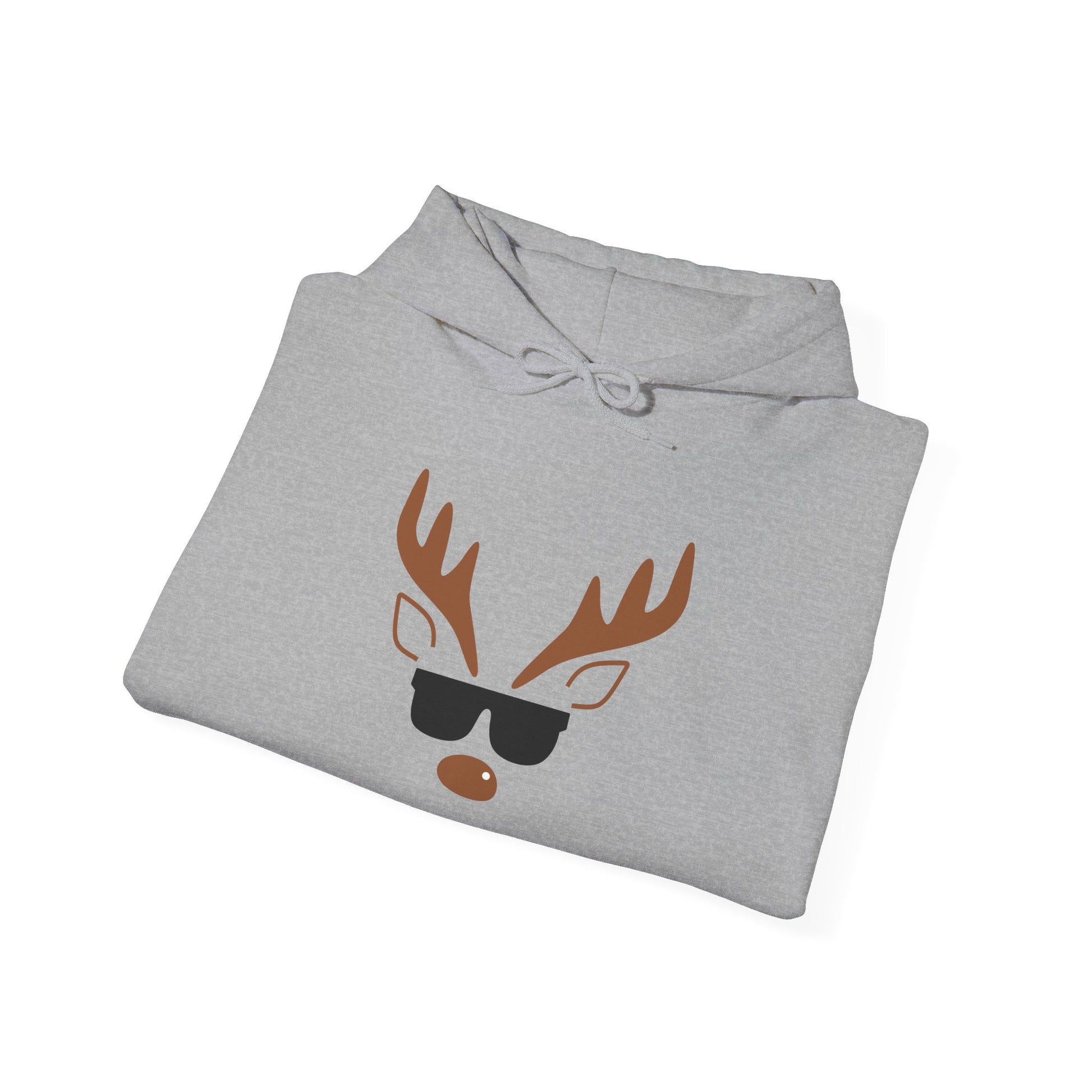 Cool Reindeer Sunglasses Hoodie