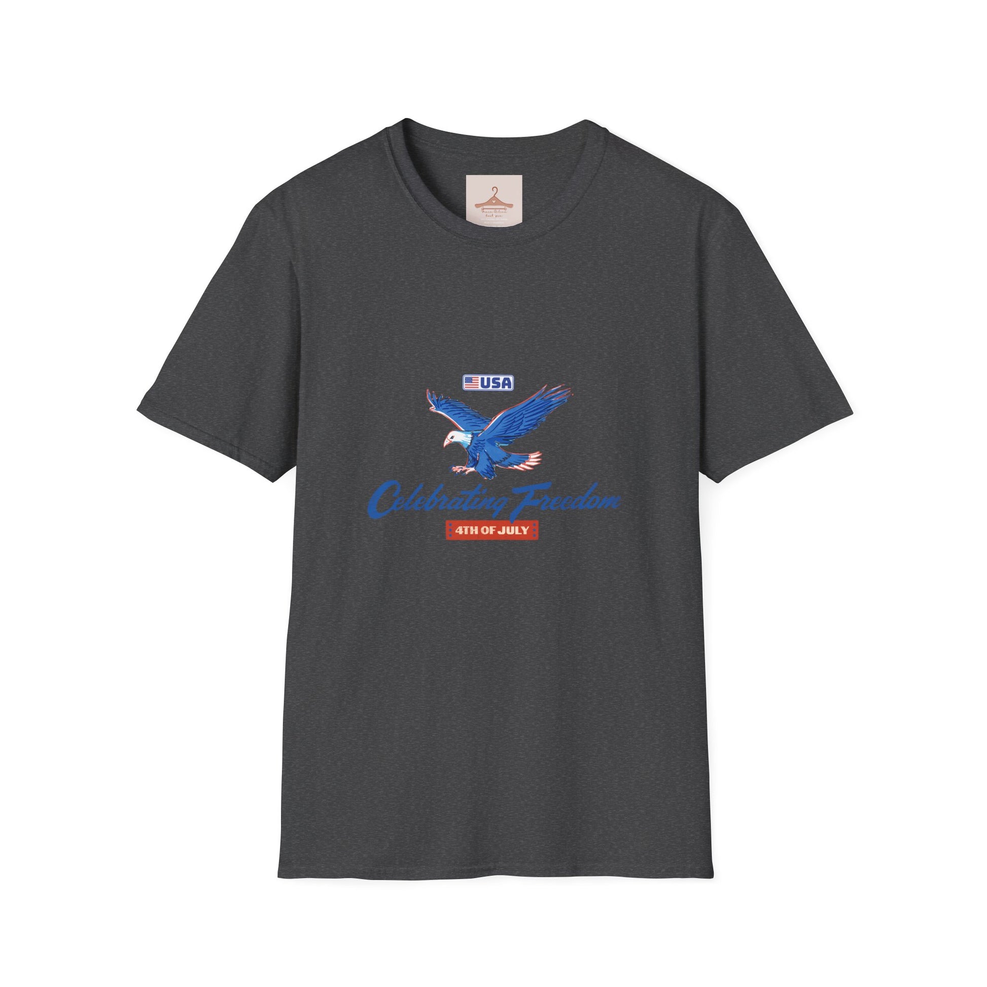 Patriotic Eagle T-Shirt — "Celebrating Freedom" USA Graphic Tee