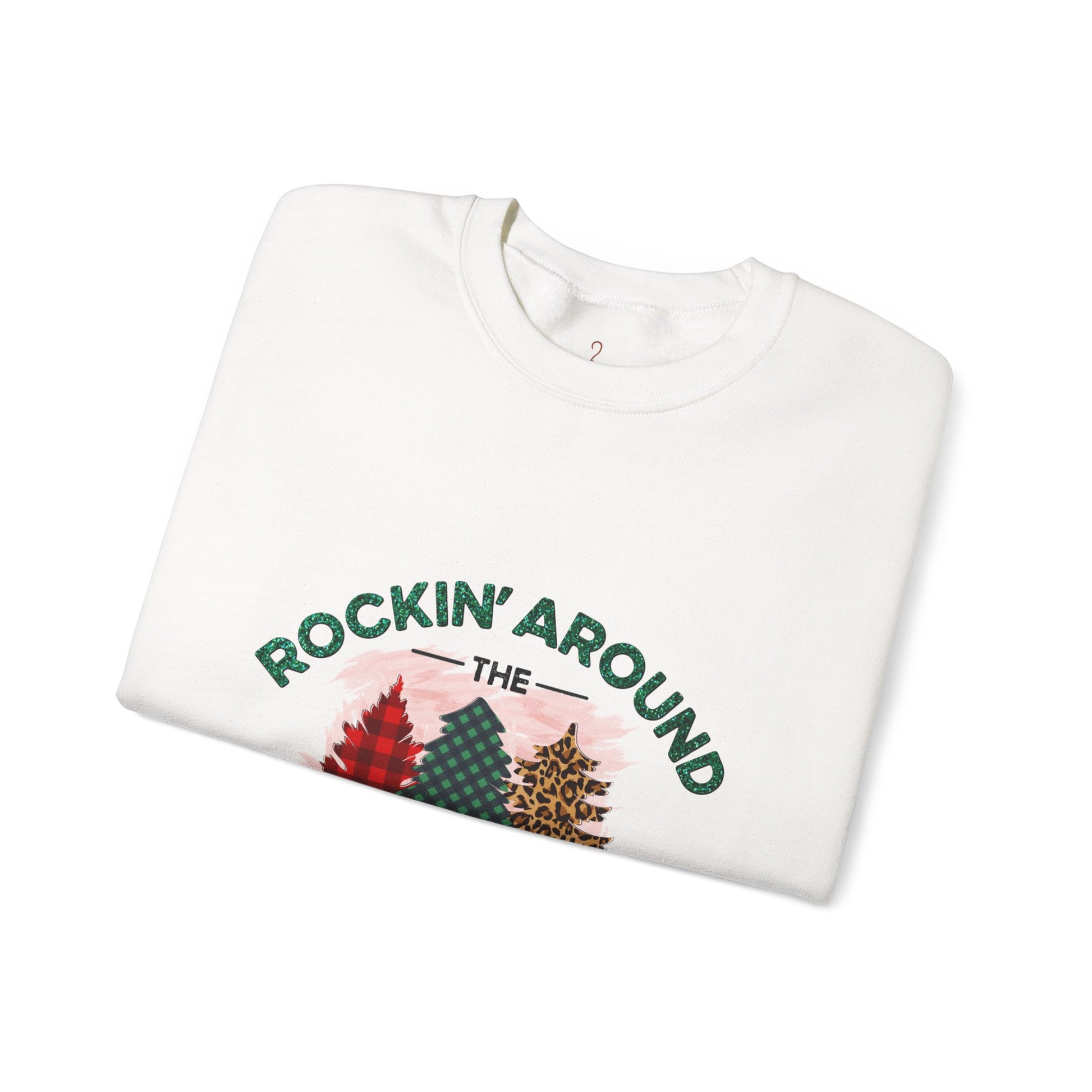 Rockin' Around the Christmas Tree Sweatshirt — Retro Holiday Crewneck