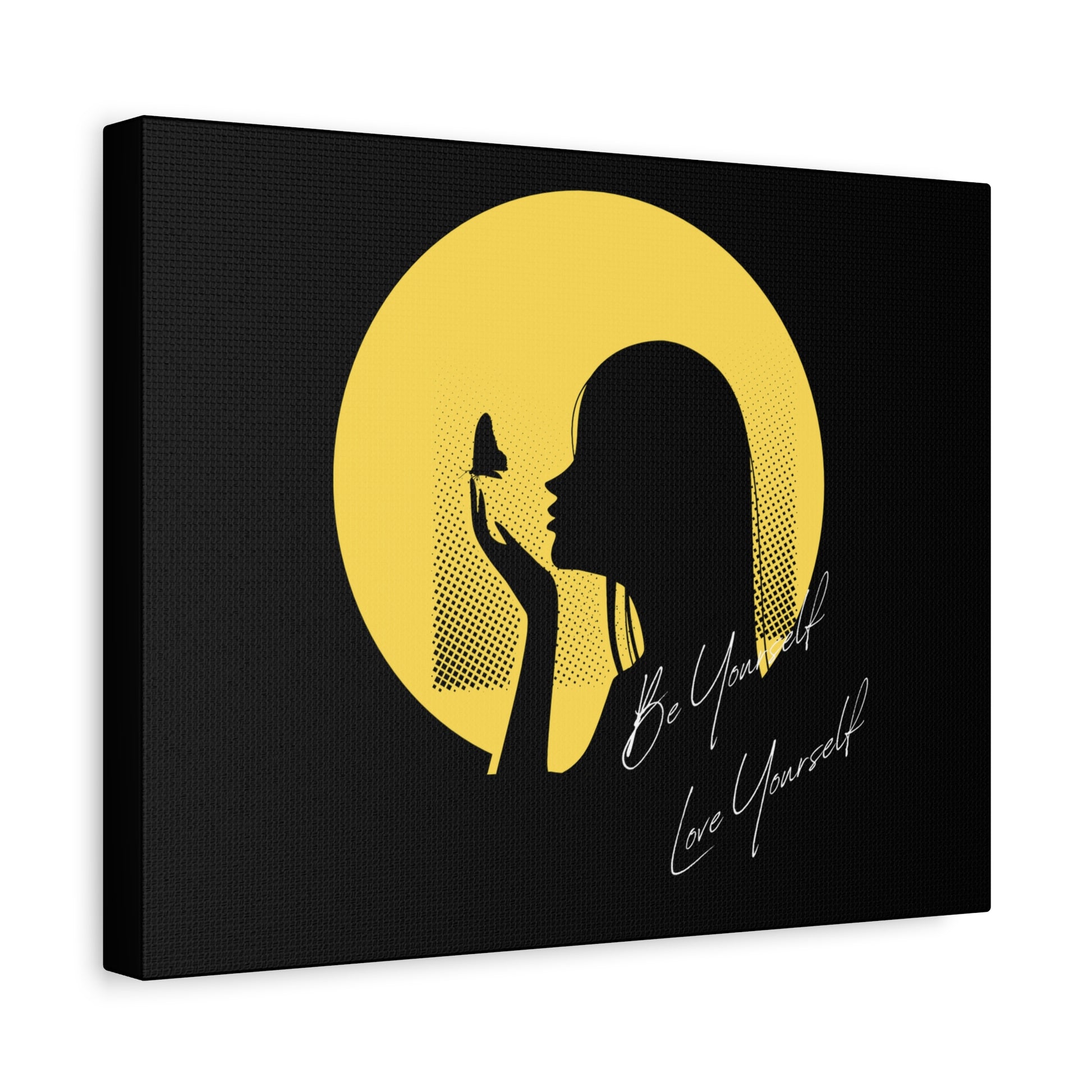 Inspirational Canvas Art, Self-Love Decor, Motivational Wall Art, Butterfly Print