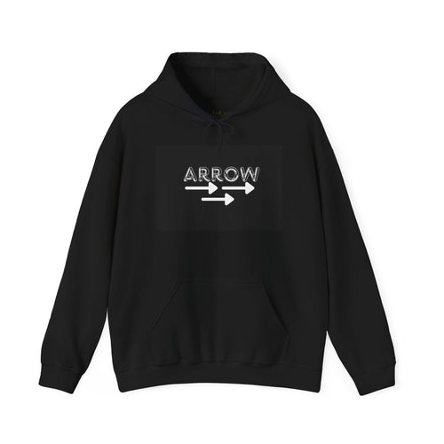 Arrow Design Unisex Hoodie, Cozy Casual Sweatshirt, Perfect Gift for Friends