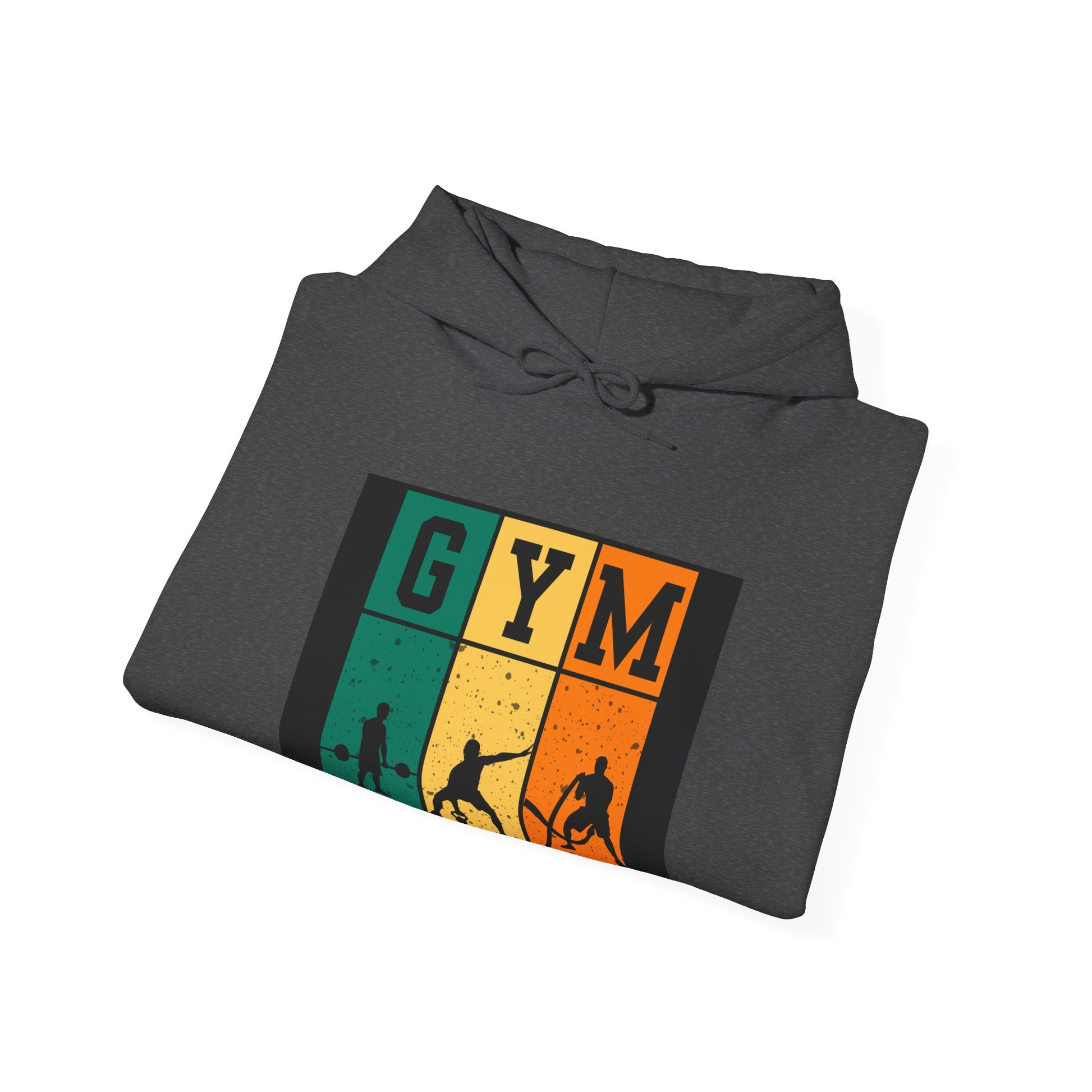 Gym Motivation Unisex Heavy Blend Hooded Sweatshirt, Workout Pullover, Fitness Gift