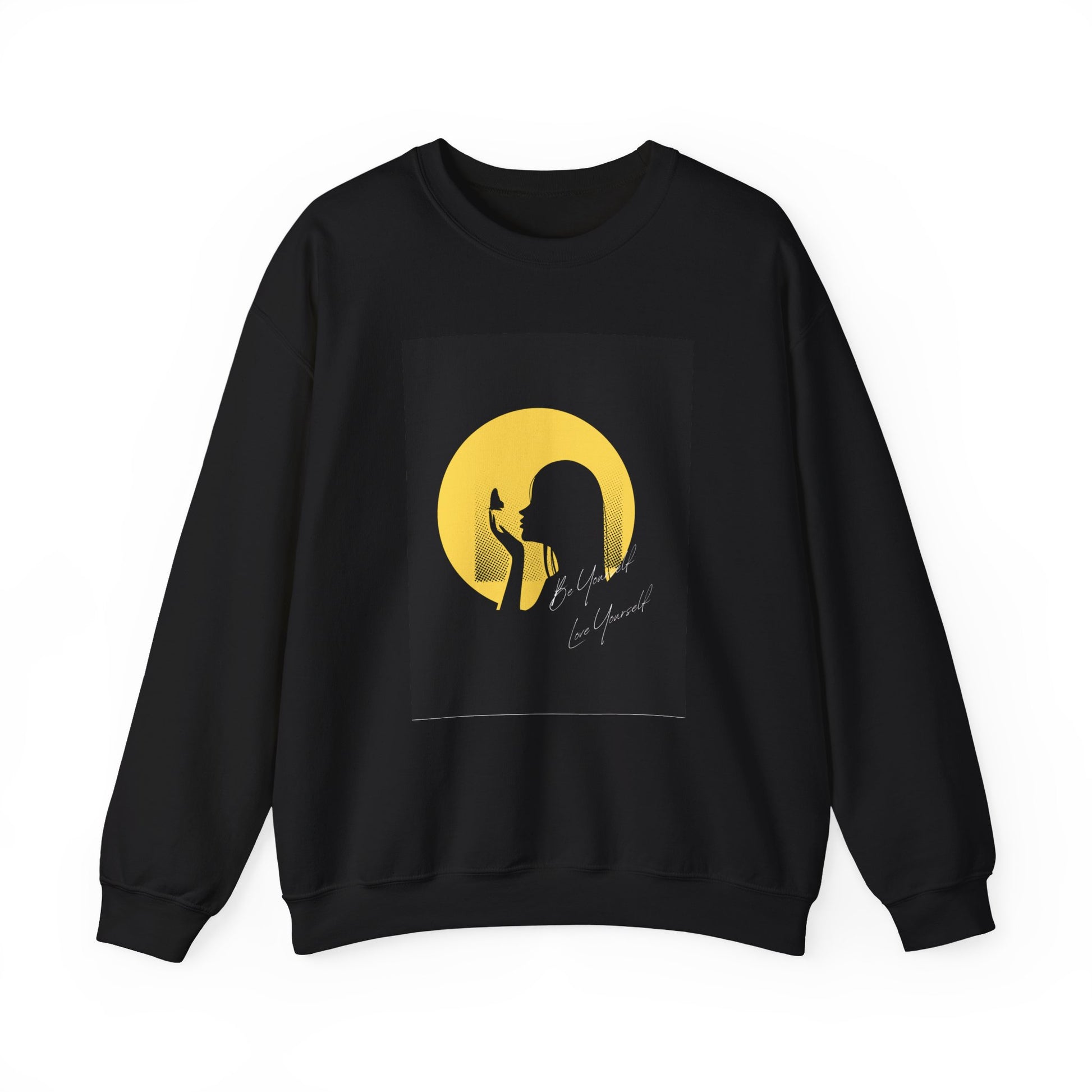 Moonlit Silhouette Crewneck Sweatshirt, Cozy Unisex Sweatshirt