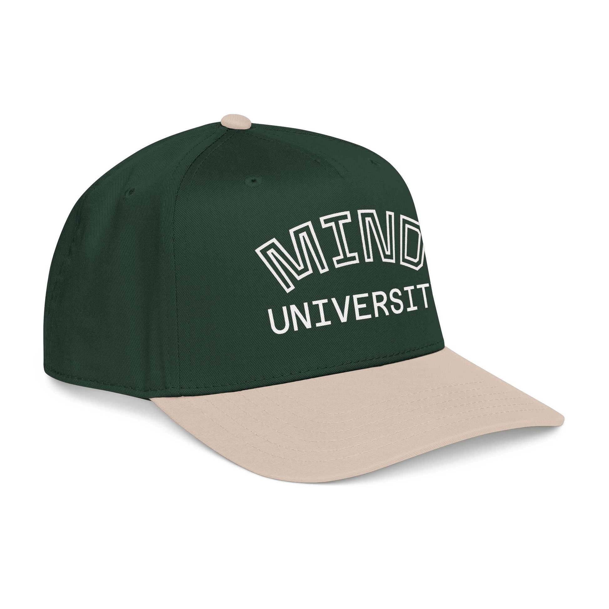 Mind University Baseball Cap — Two-Tone Embroidered College-Style Hat