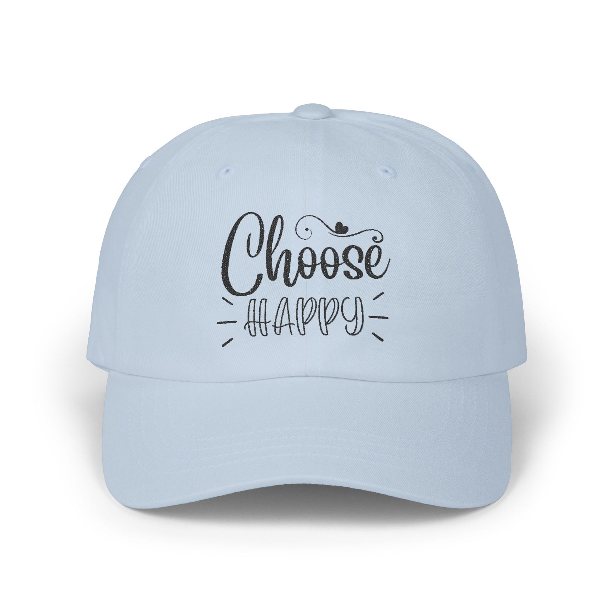 Choose Happy Classic Dad Cap, Inspirational Hat
