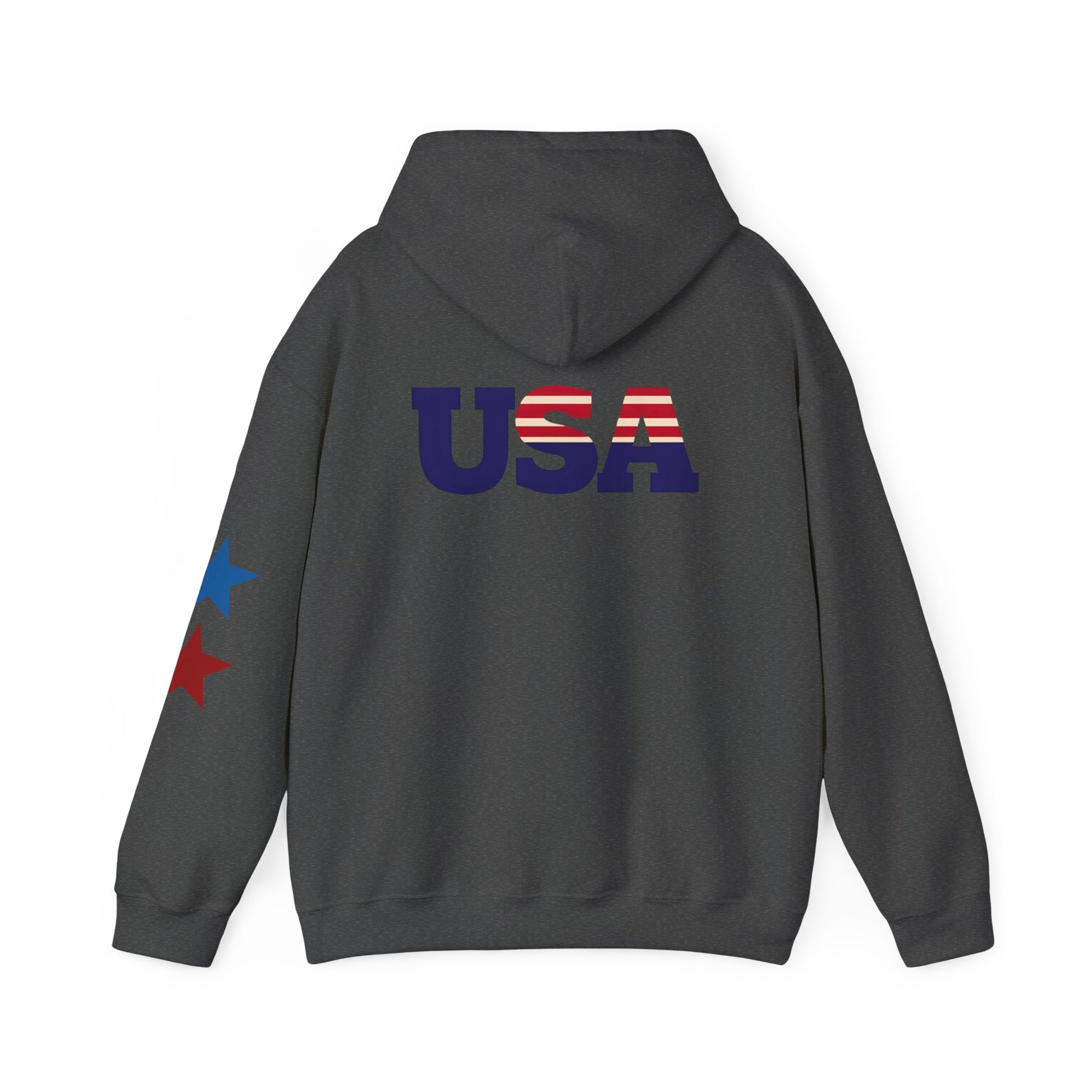 USA Flag Hoodie - Unisex Heavy Blend™ Sweatshirt