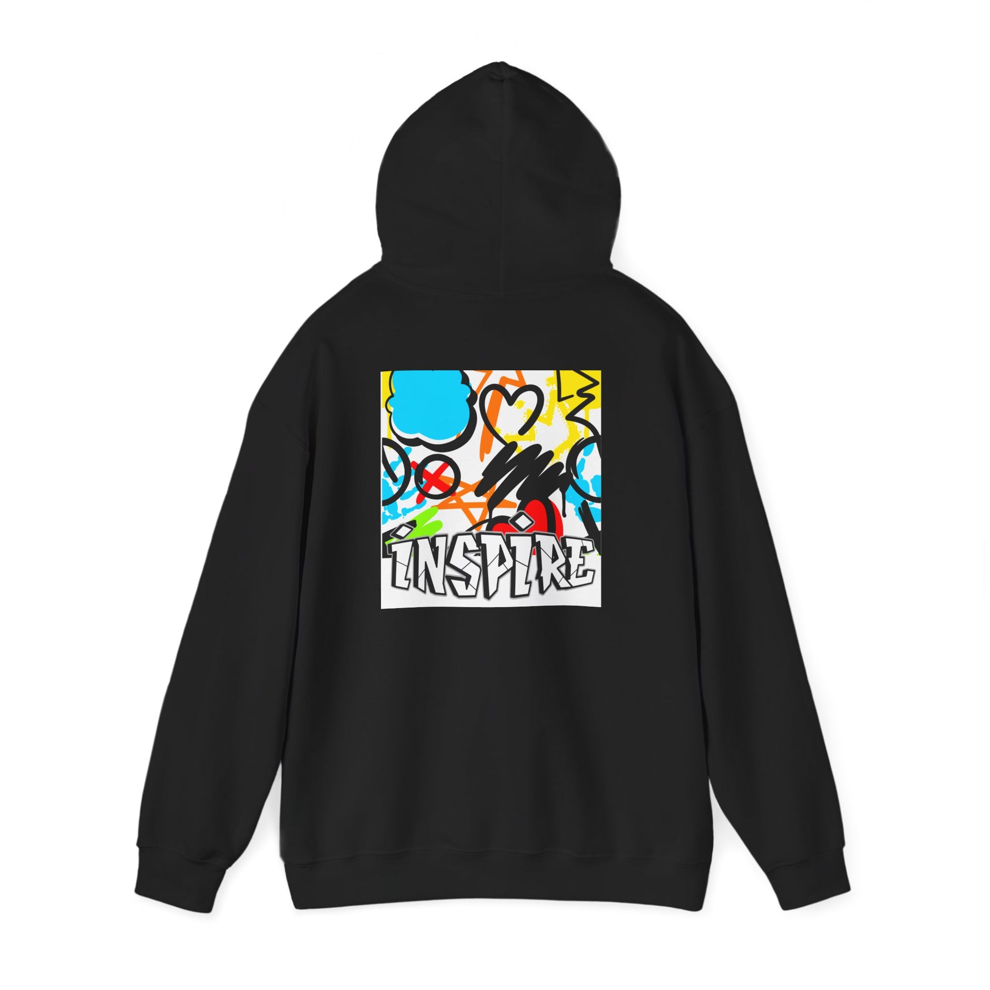 Inspire Street Art Hoodie — Colorful Graffiti Graphic Pullover
