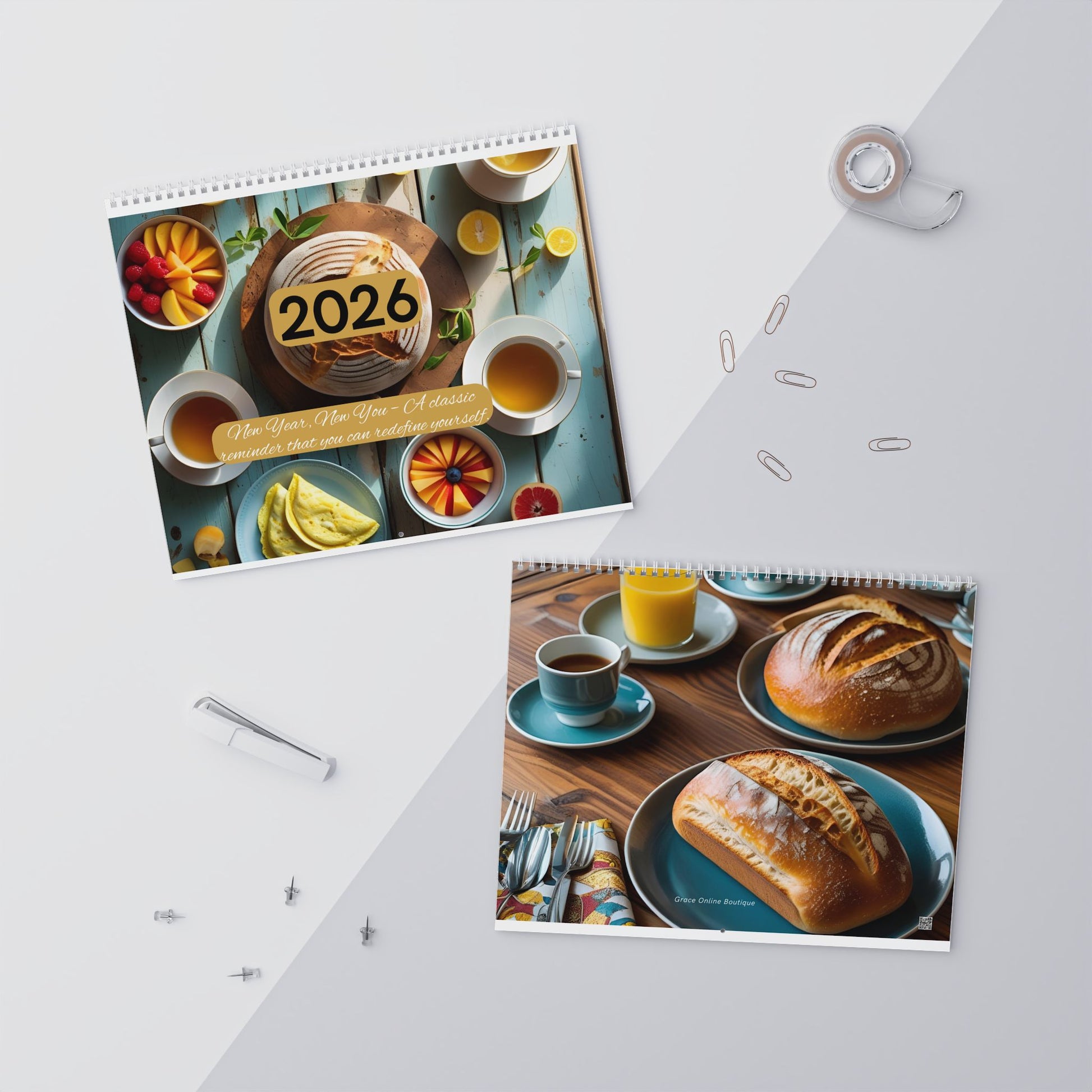 Elegant Wall Calendar - Start Each Month Fresh with Cozy Vibes