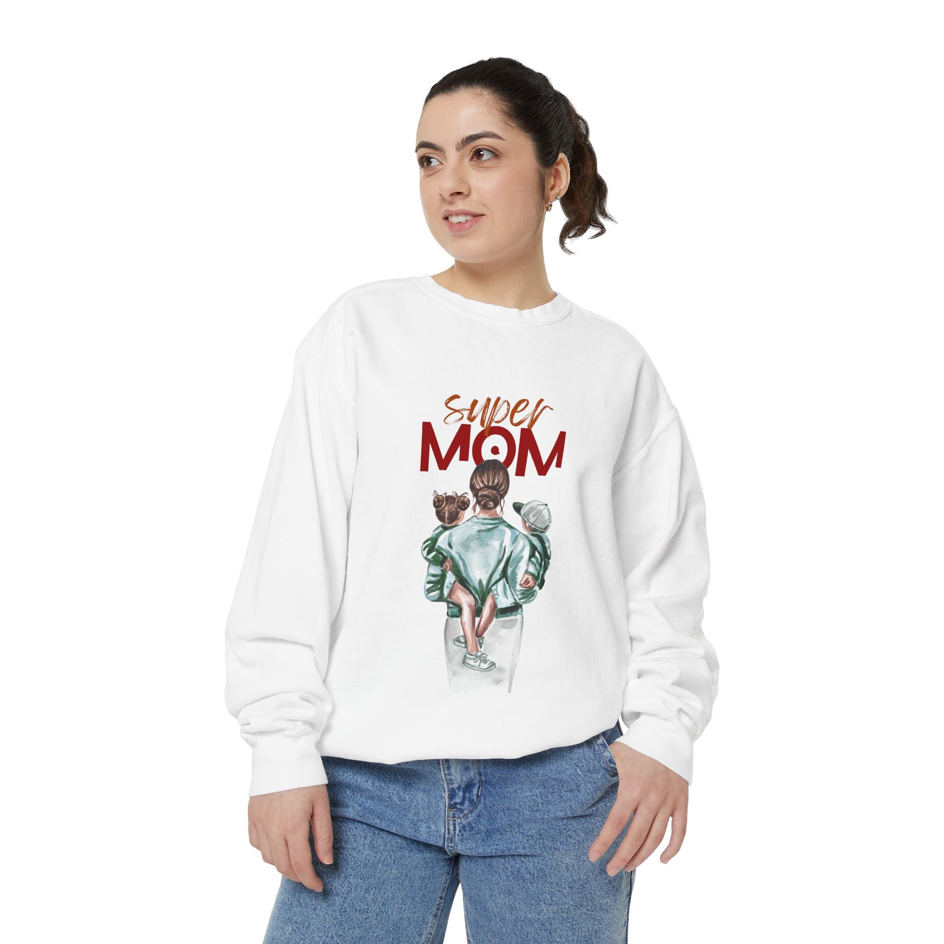 Super Mom Garment-Dyed Sweatshirt