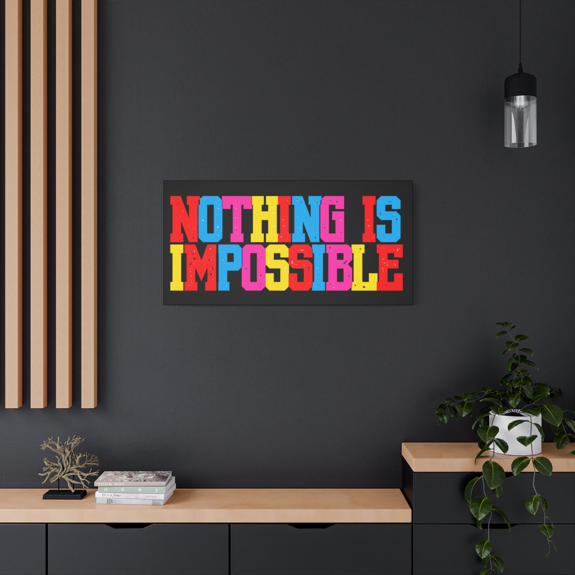 Colorful Motivational Wall Art Canvas, Inspirational Home Decor for Office
