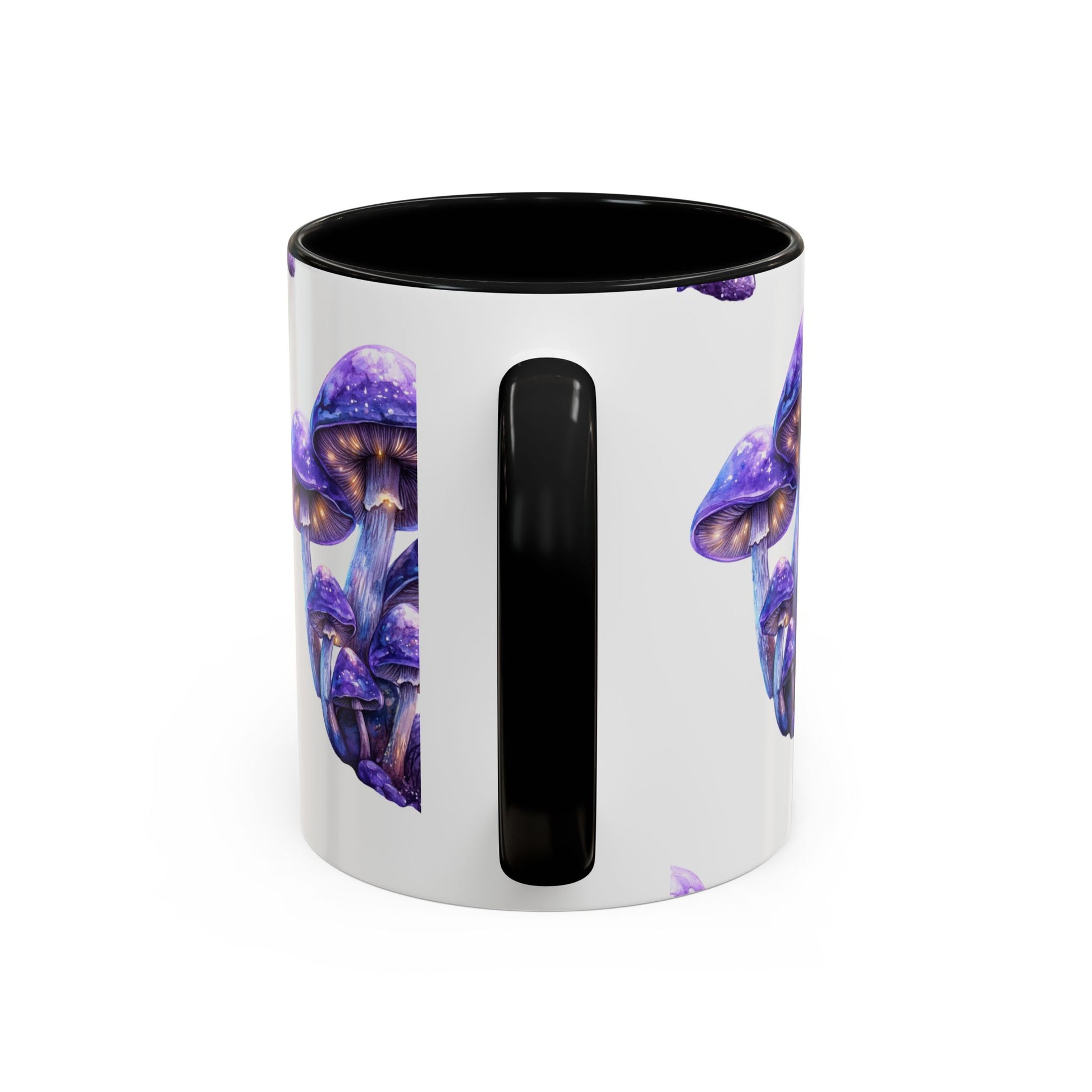 Mystical Mushroom Coffee Mug - Enchanting Purple Design for Nature Lovers