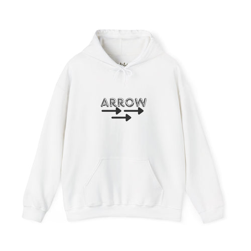 Arrow Design Unisex Hoodie, Cozy Casual Sweatshirt, Perfect Gift for Friends