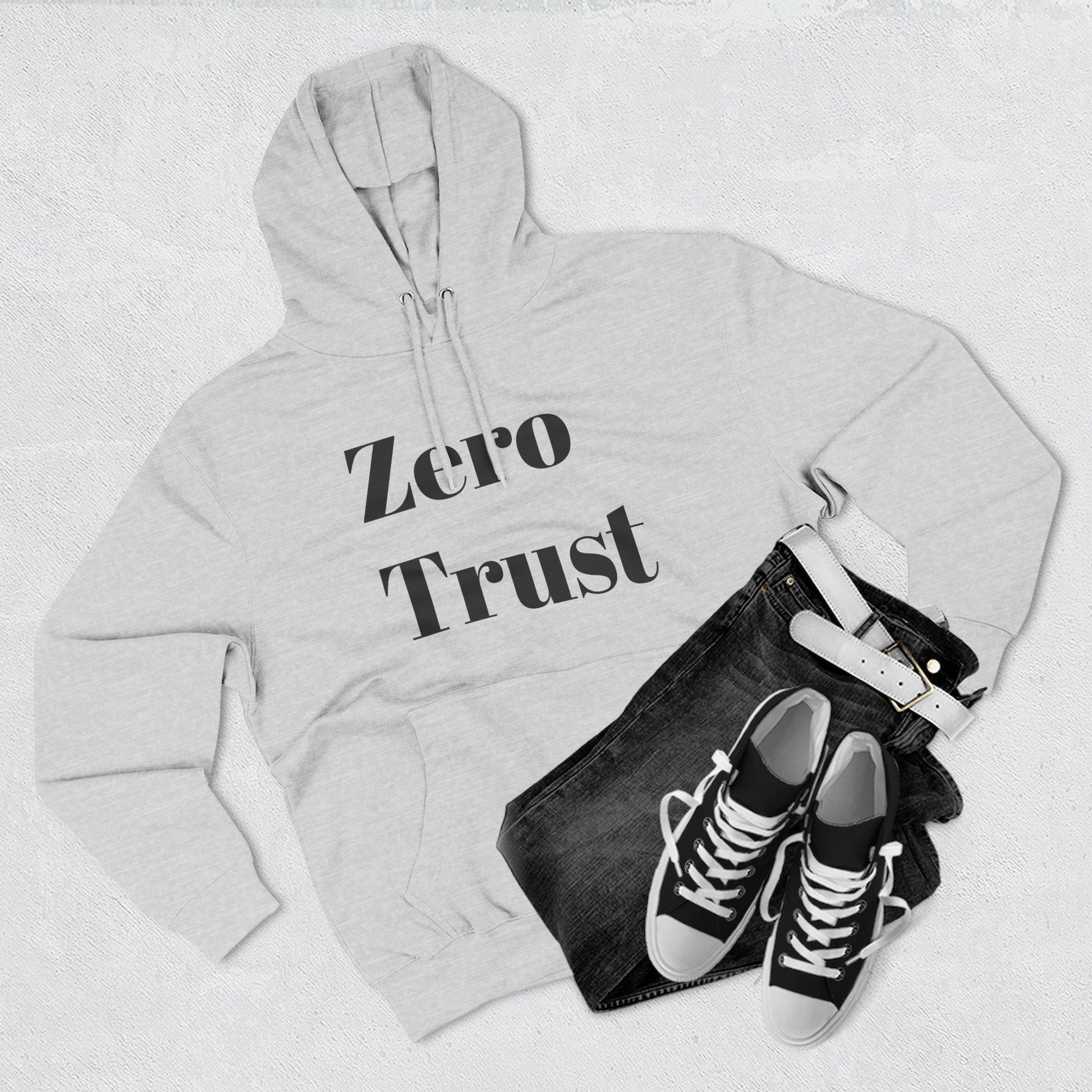 Urban Minimalist Fleece Hoodie - Zero Trust