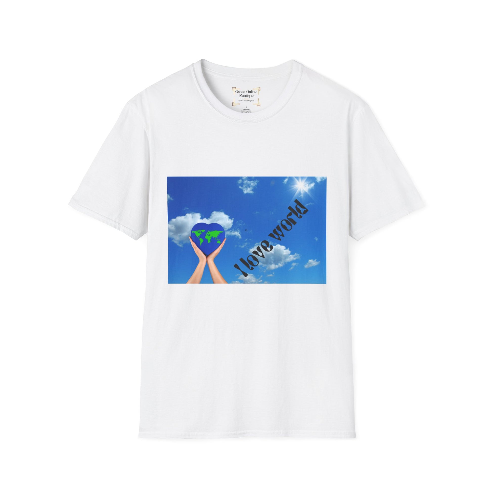 Earth Love T-Shirt, Unisex Tee, Softstyle Shirt