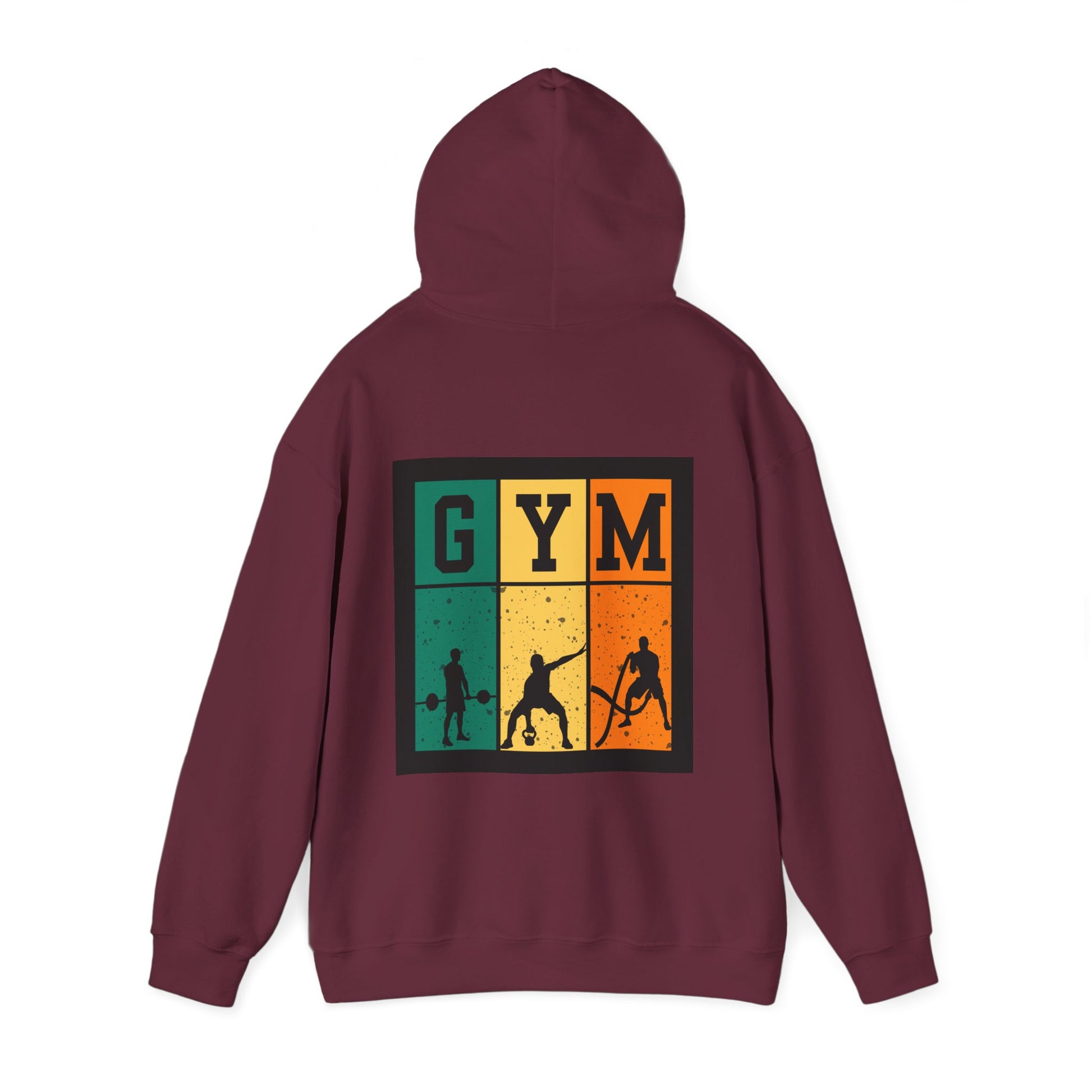 Gym Motivation Unisex Heavy Blend Hooded Sweatshirt, Workout Pullover, Fitness Gift