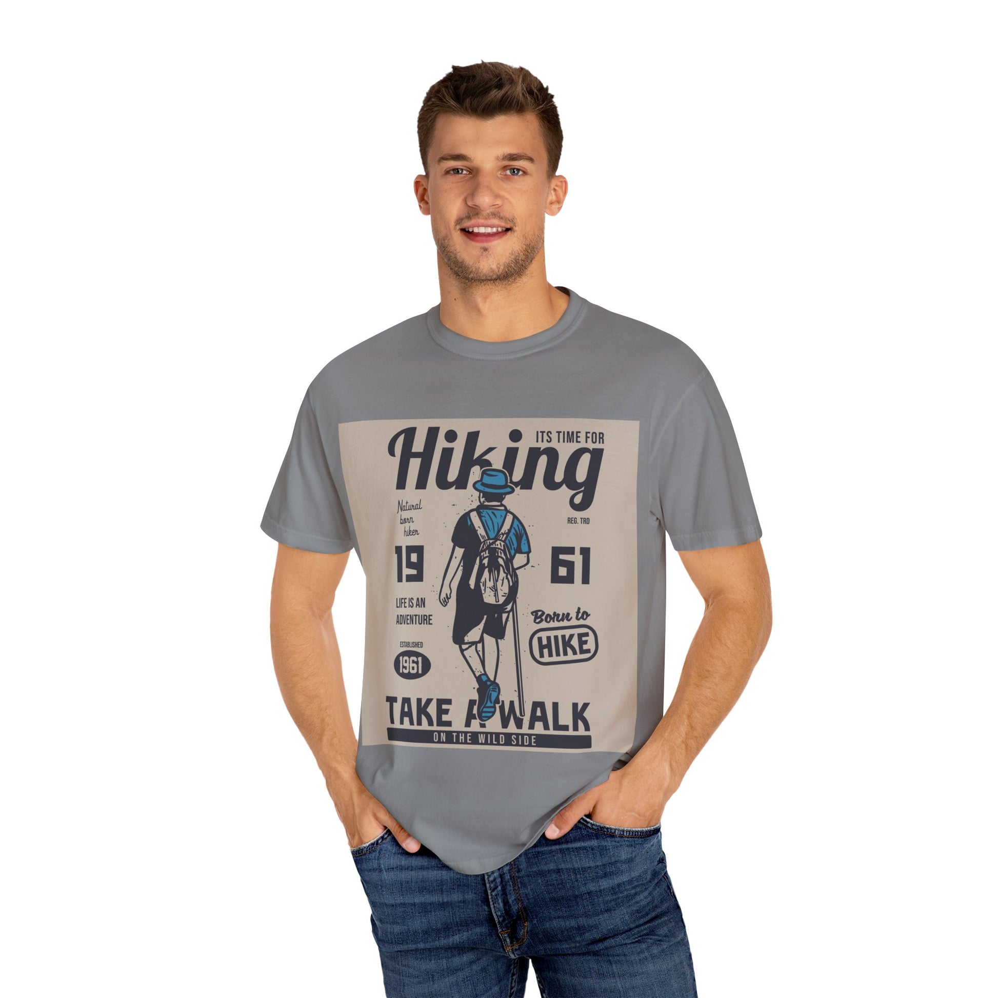 Adventure Awaits Hiking T-shirt, Unisex Outdoor Tee, Gift for Hikers