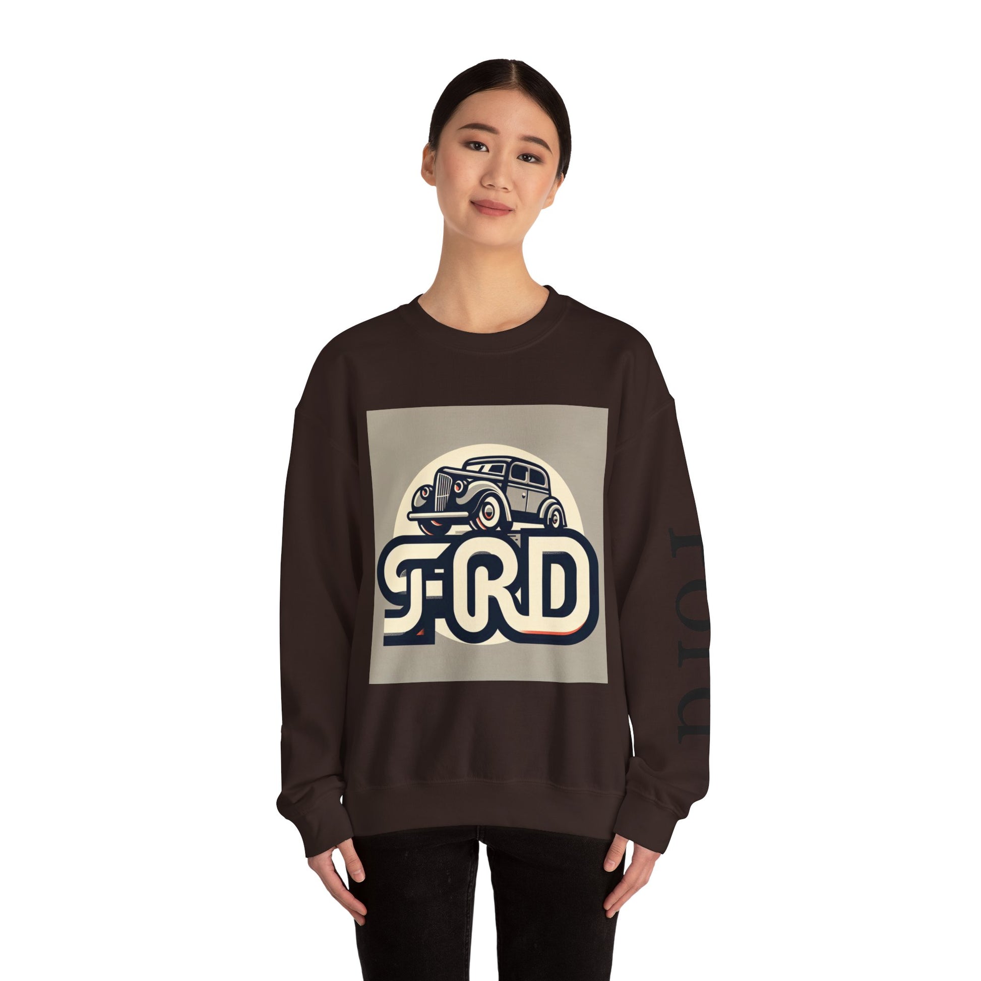Vintage Car Graphic Crewneck Sweatshirt