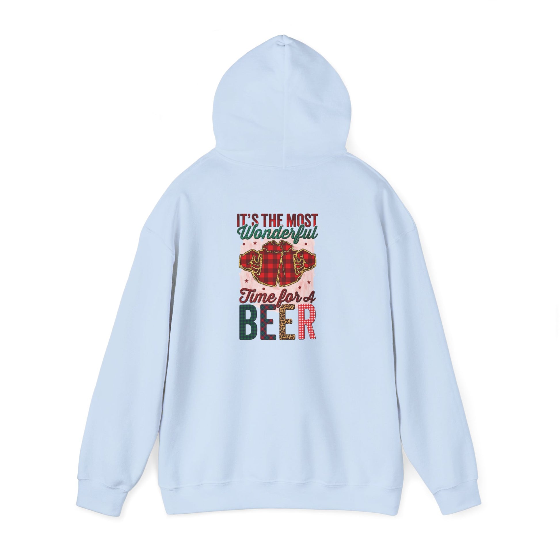 Beer Time Christmas Hoodie – Holiday Santa Beer Graphic Sweatshirt