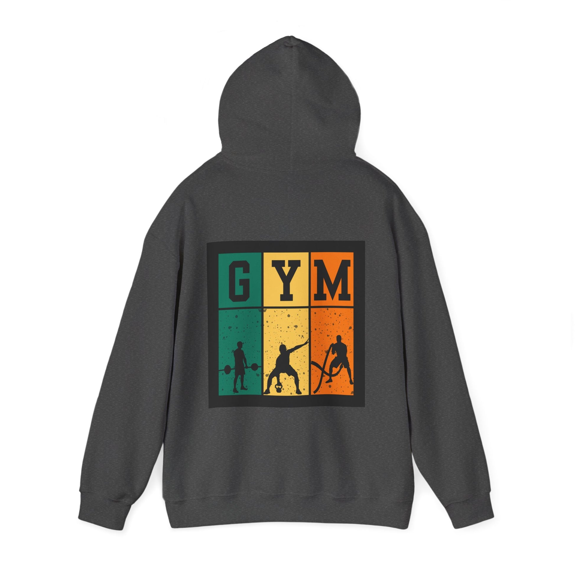 Gym Motivation Unisex Heavy Blend Hooded Sweatshirt, Workout Pullover, Fitness Gift