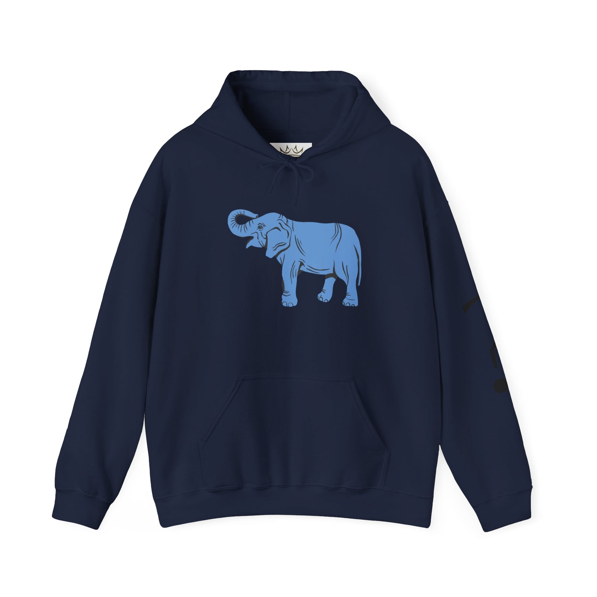 Blue Elephant Unisex Hoodie, Cozy Sweatshirt for Animal Lovers