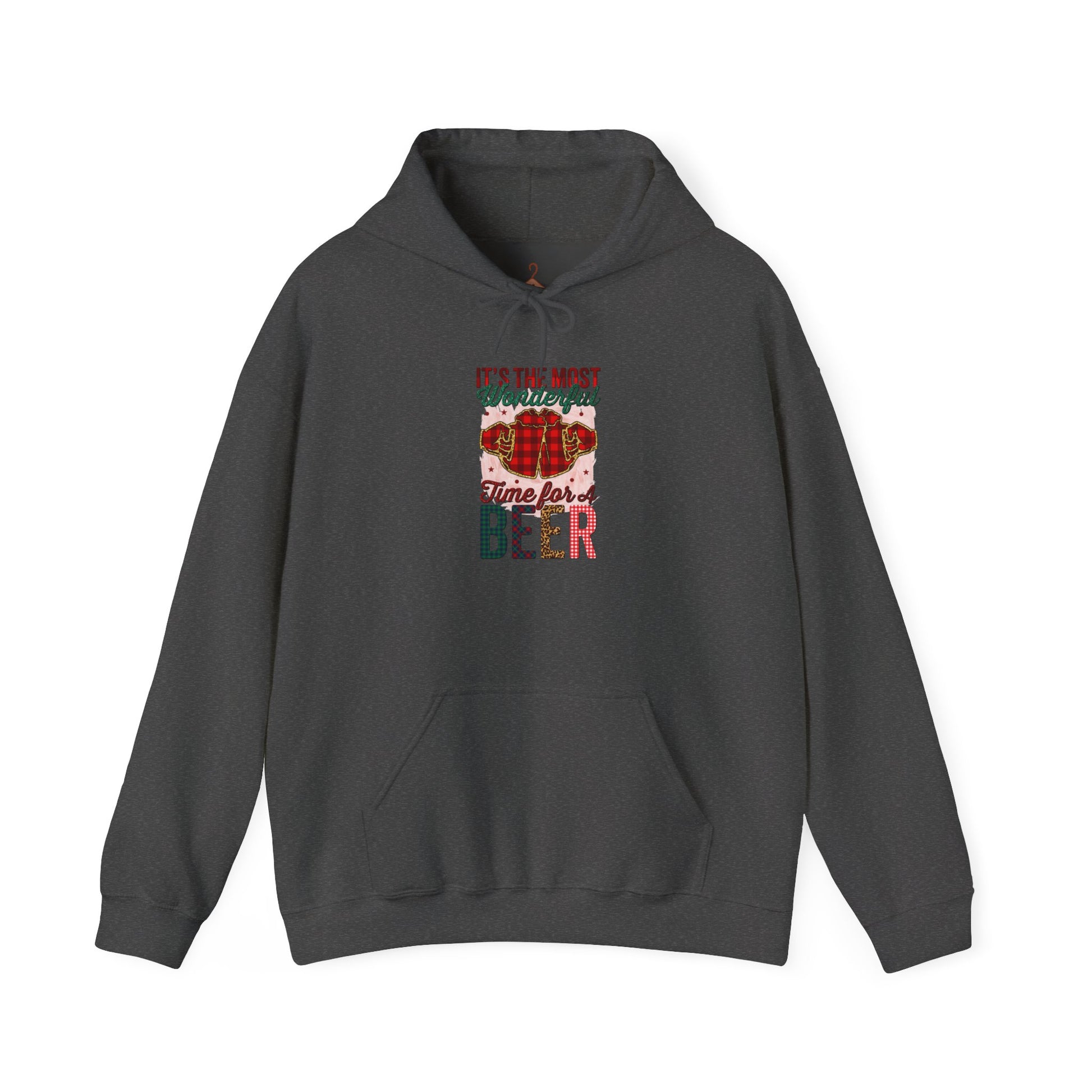 Beer Time Christmas Hoodie – Holiday Santa Beer Graphic Sweatshirt