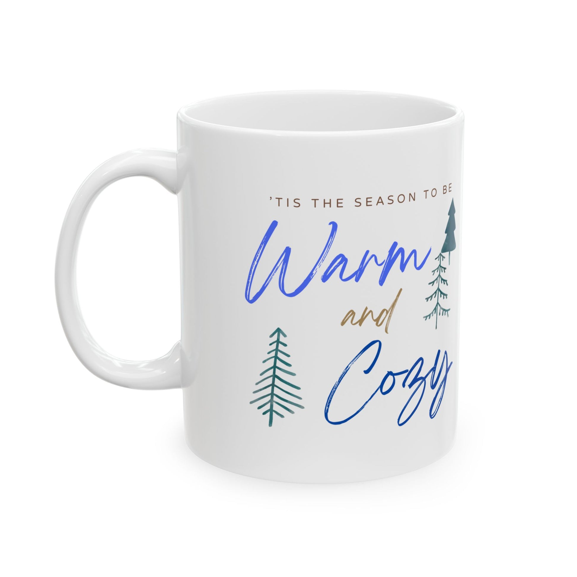 Whimsical Cozy Ceramic Mug, Perfect for Holiday Cheer