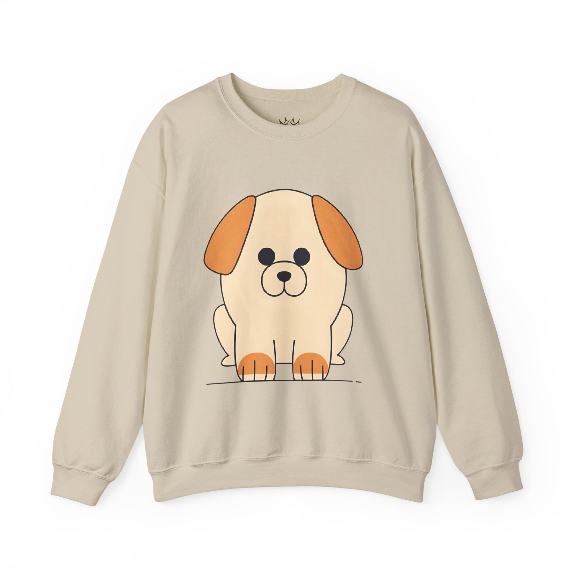 Cute Dog Illustration Crewneck Sweatshirt | Cozy, Casual Style for Dog Lovers