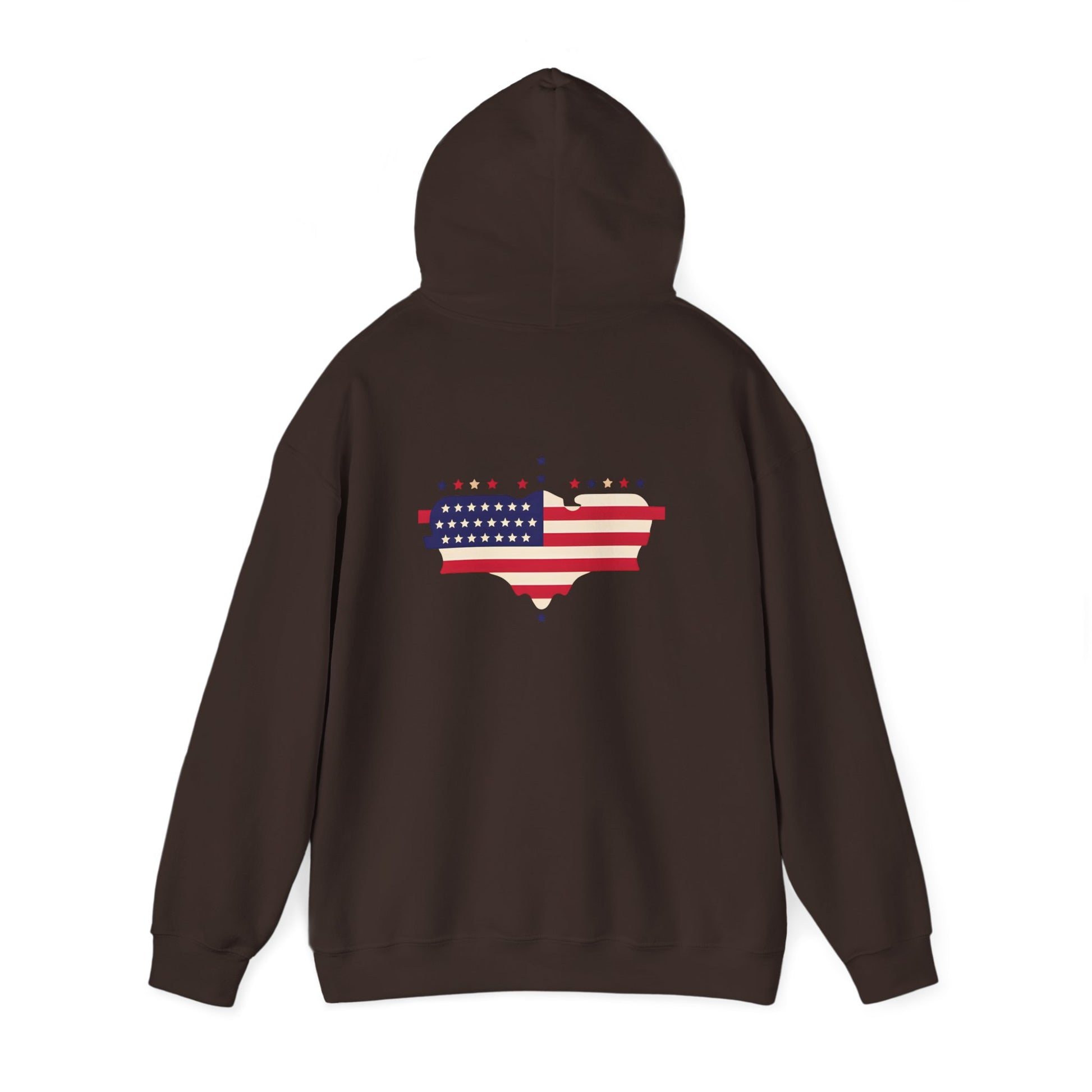 Patriotic Heart Hooded Sweatshirt