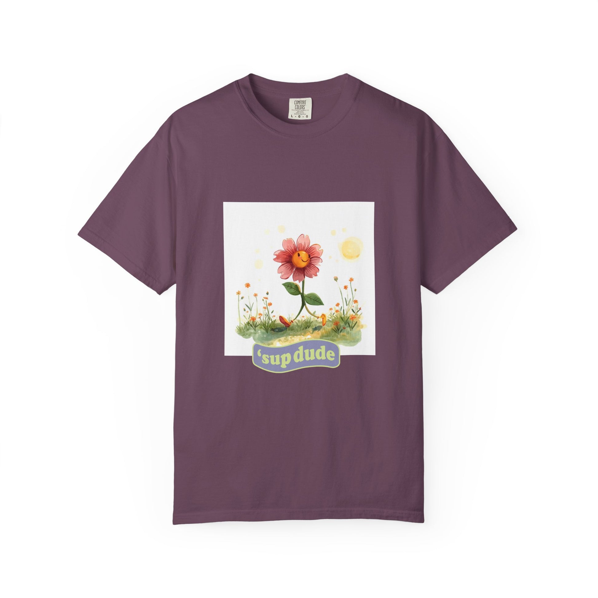 Sup Dude Flower Graphic T-Shirt