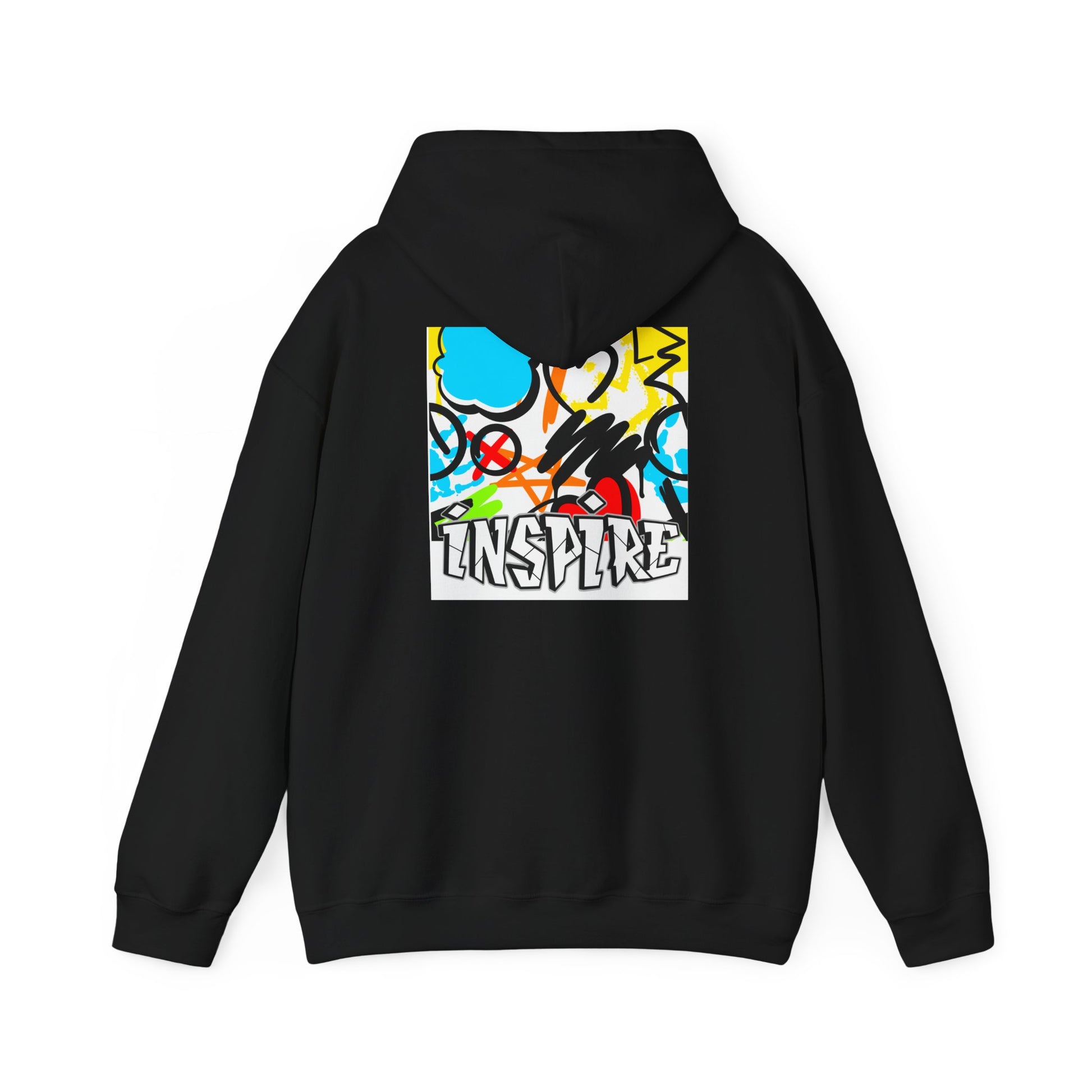 Inspire Street Art Hoodie — Colorful Graffiti Graphic Pullover